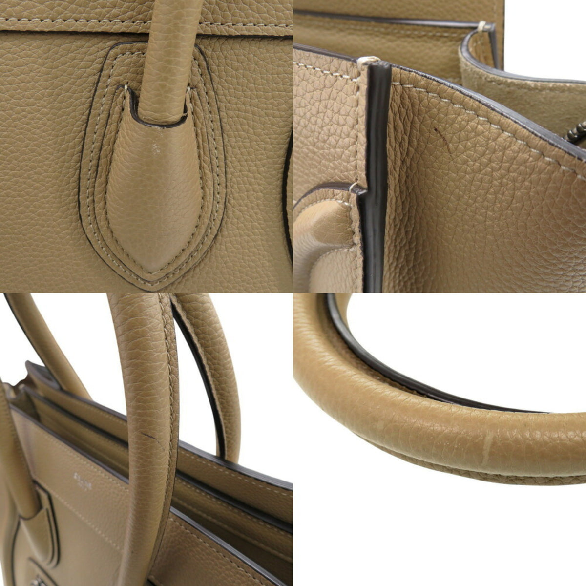 Celine Beige Leather Handbag (Pre-Owned)