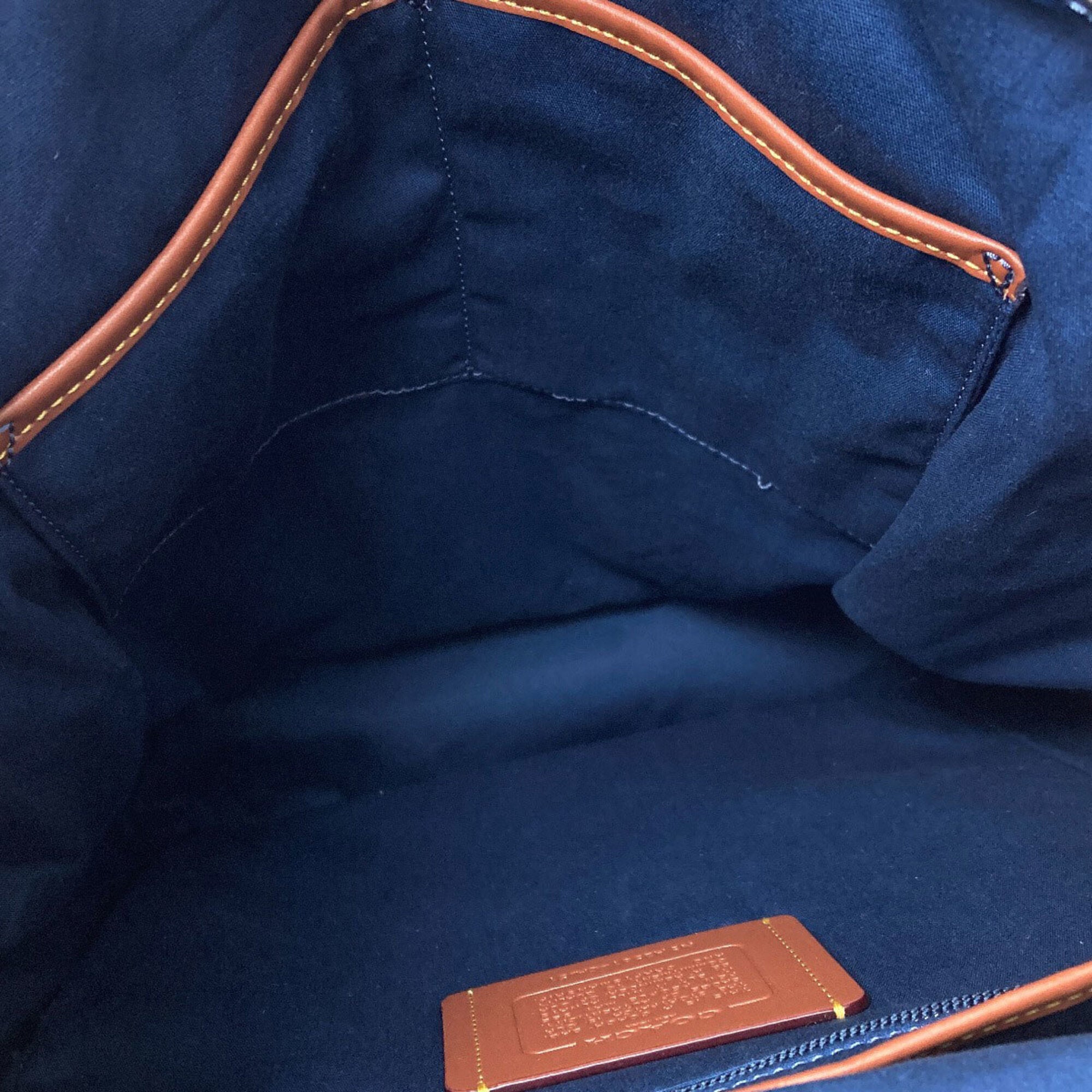 Coach Blue Denim Backpack (Pre-Owned)