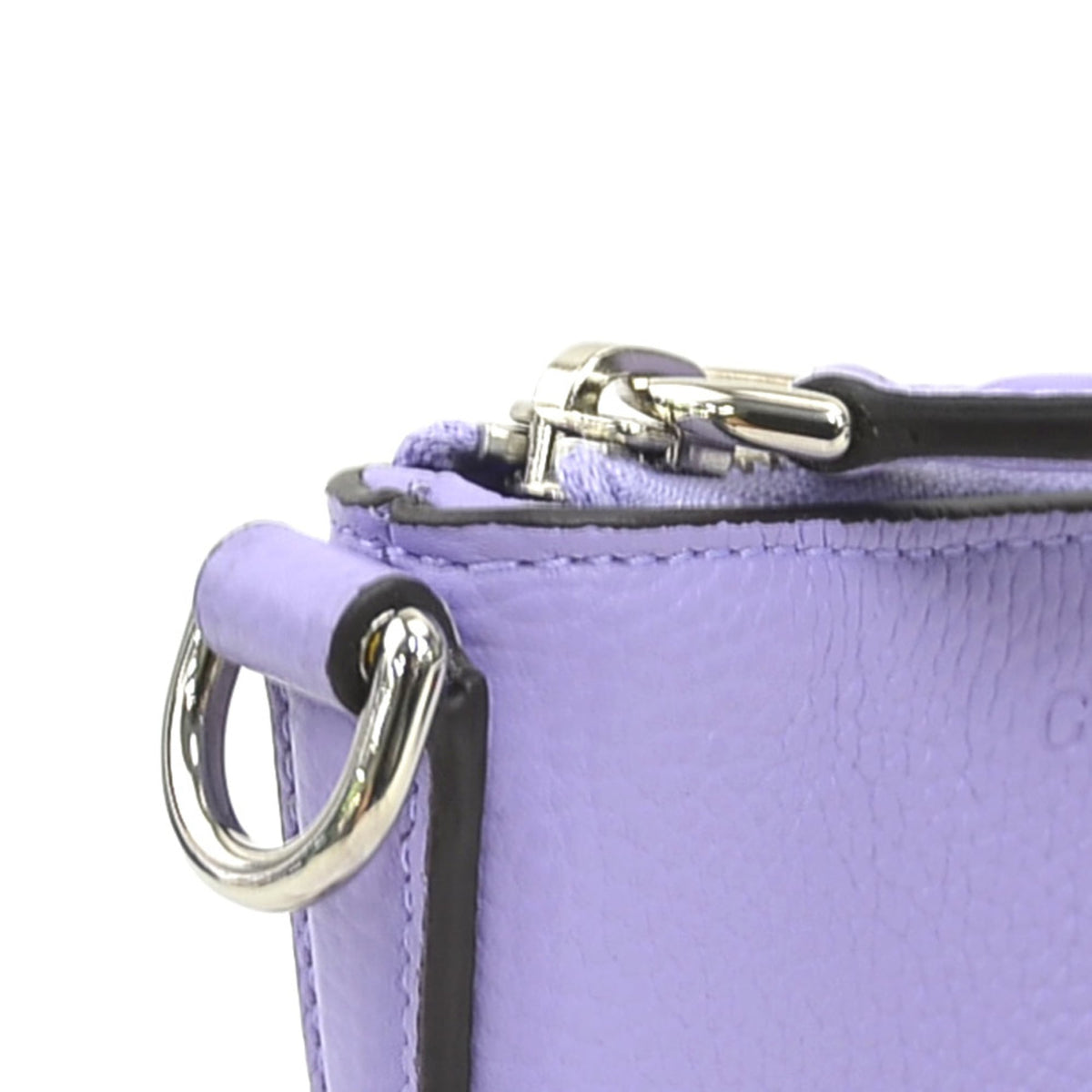 Gucci Purple Leather Shoulder Bag (Pre-Owned)