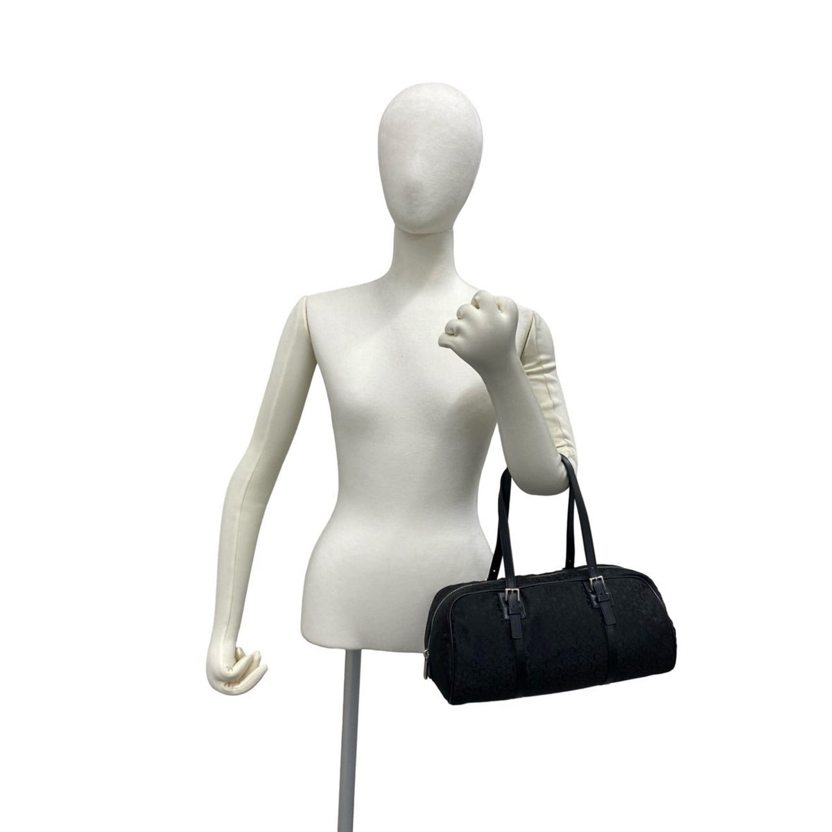 Celine Black Canvas Leather Handbag (Pre-Owned)
