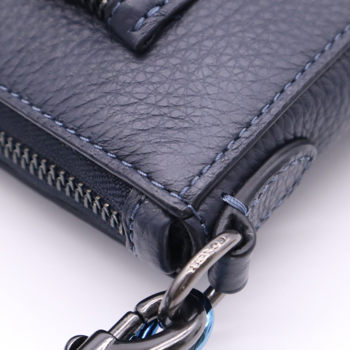 Coach Navy Black Pouch Shoulder Bag (Pre-Owned)