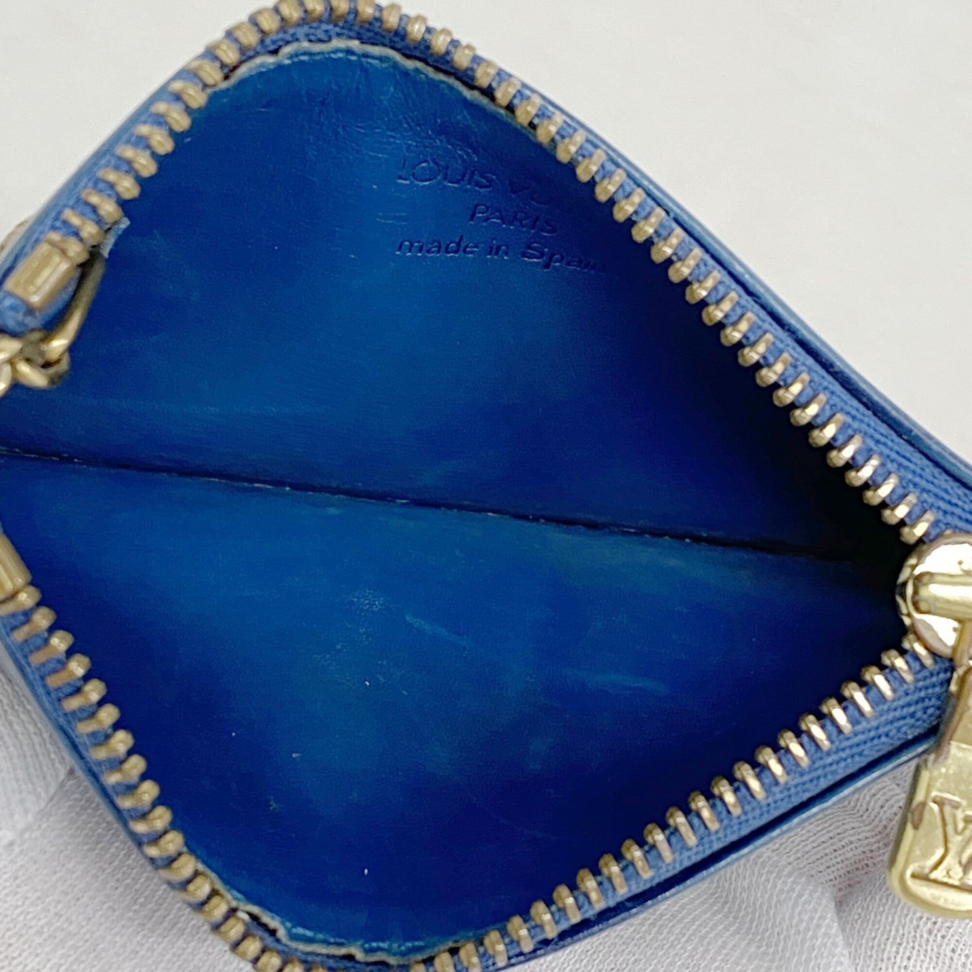 Louis Vuitton Toledo Blue Coin Purse/Coin Case (Pre-Owned)
