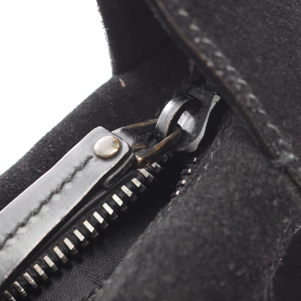 Gucci Black Suede Leather Handbag Shoulder Bag (Pre-Owned)