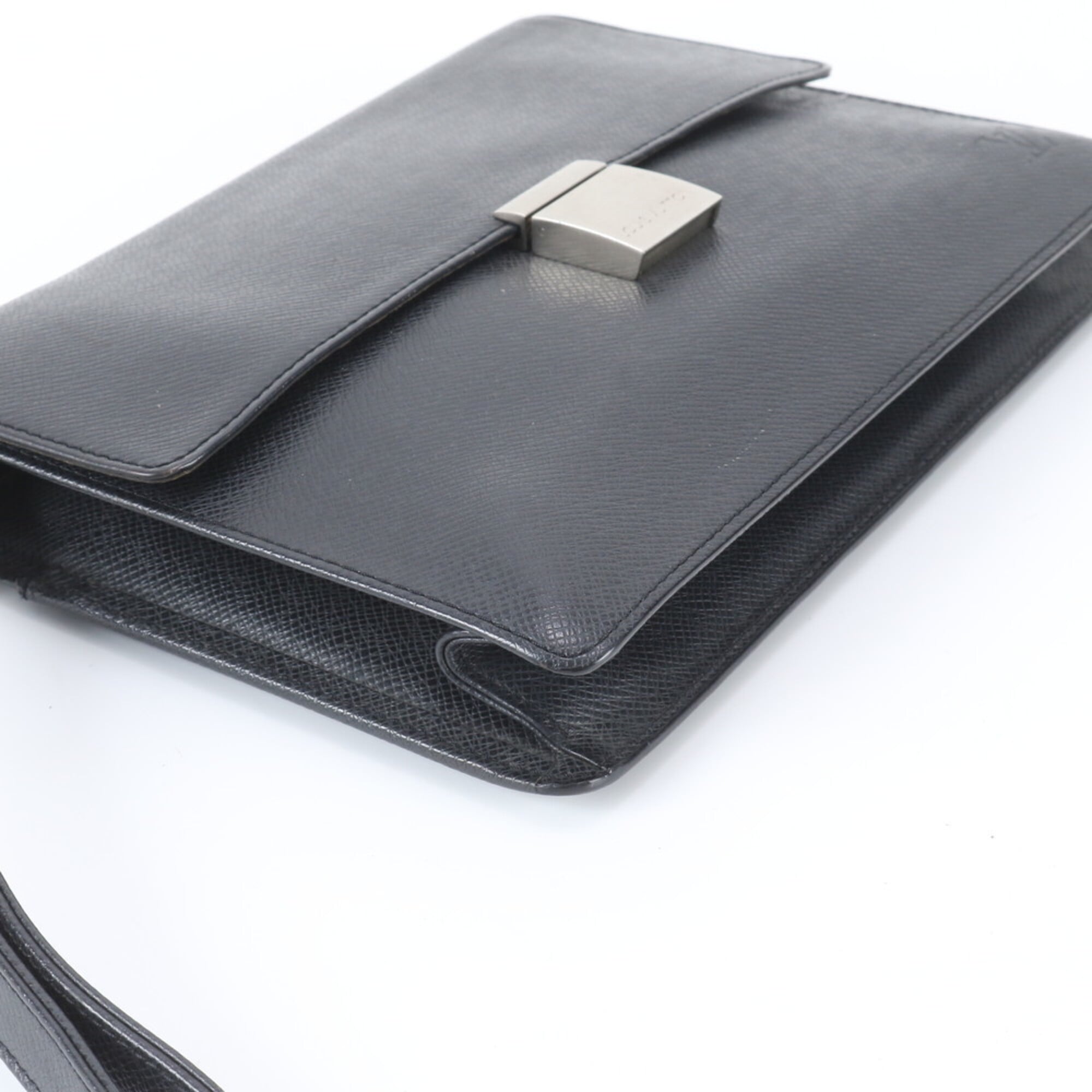 Louis Vuitton Ardoise Taiga Leather Handbag Pouch (Pre-Owned)