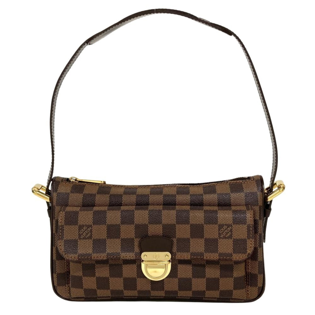 Louis Vuitton Damier Brown Damier Canvas Ebene Damier Canvas Shoulder Bag (Pre-Owned)