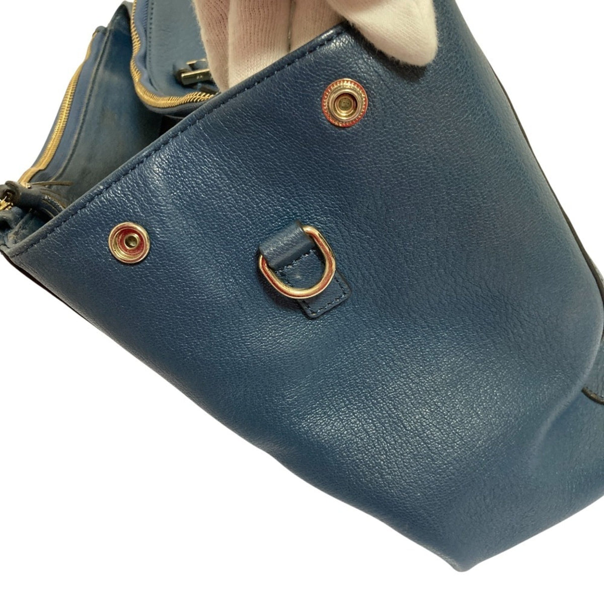 Anya Hindmarch Blue Handbag Shoulder Bag (Pre-Owned)