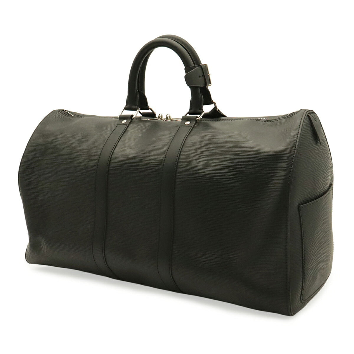 Louis Vuitton Black Noir White Epi Leather Boston Bag (Pre-Owned)