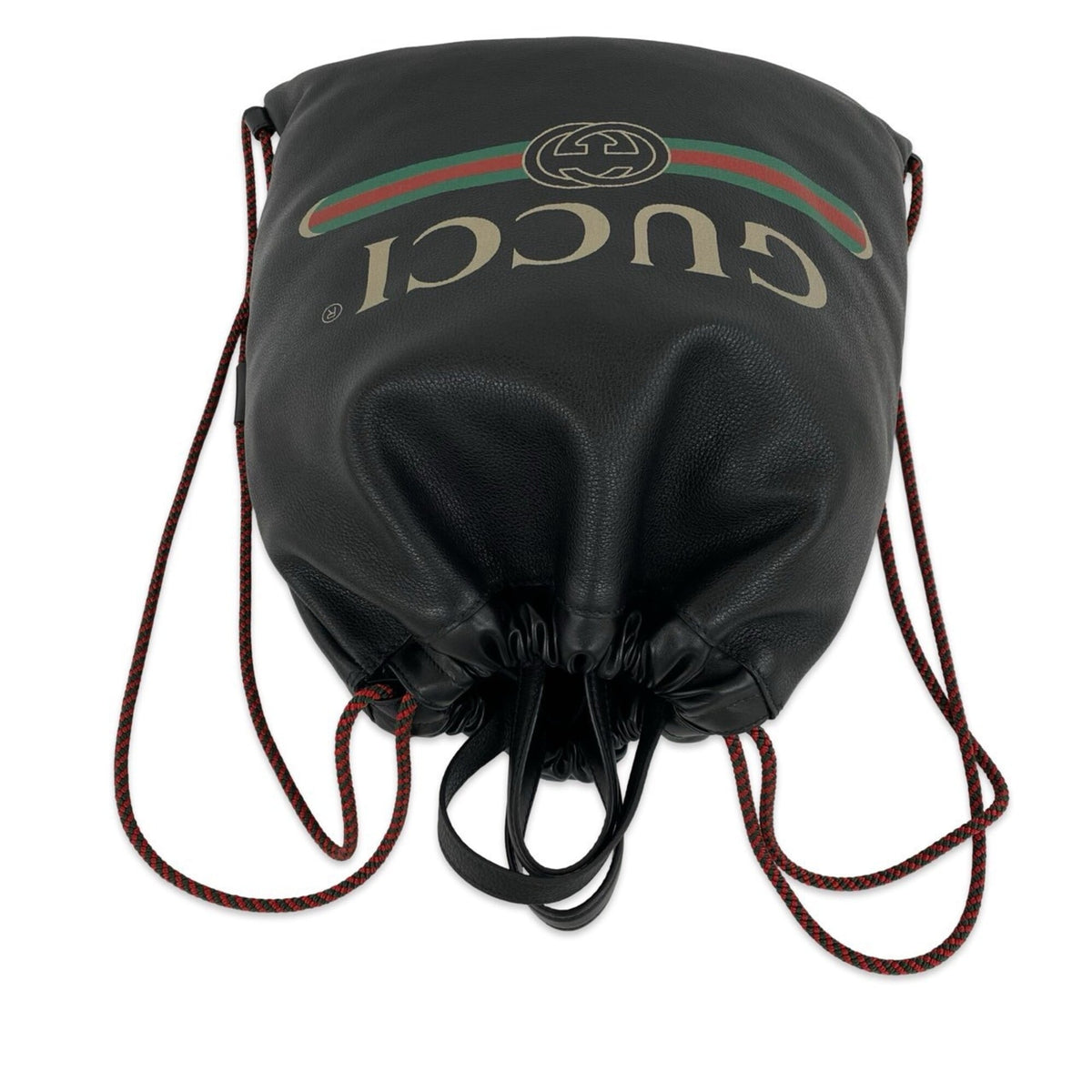 Gucci Black Leather Backpack (Pre-Owned)