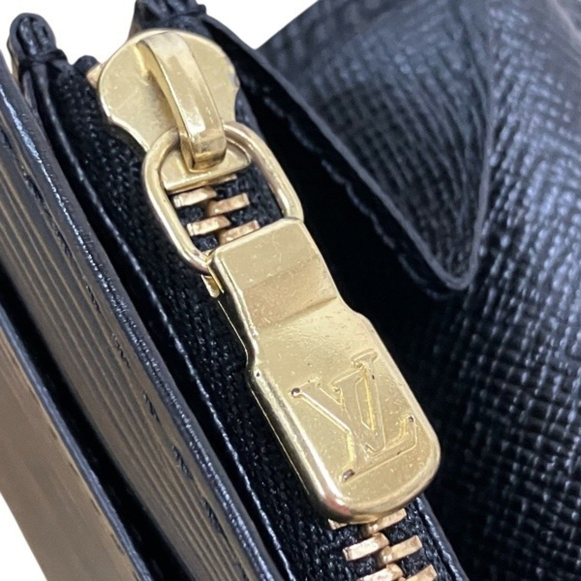 Louis Vuitton Black Noir Epi Leather Coin Purse/Coin Case (Pre-Owned)