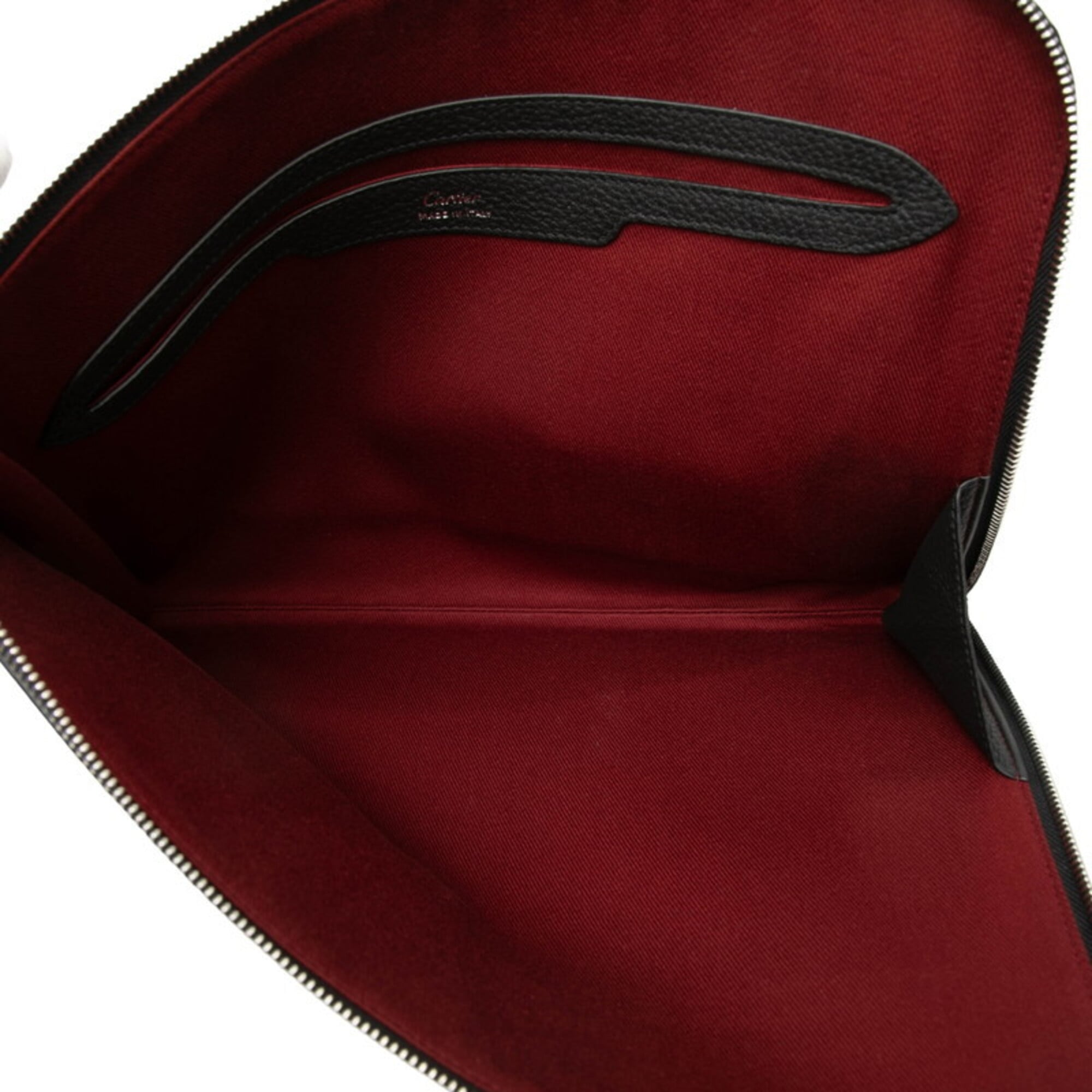 Cartier Must Black Leather Clutch Bag (Pre-Owned)