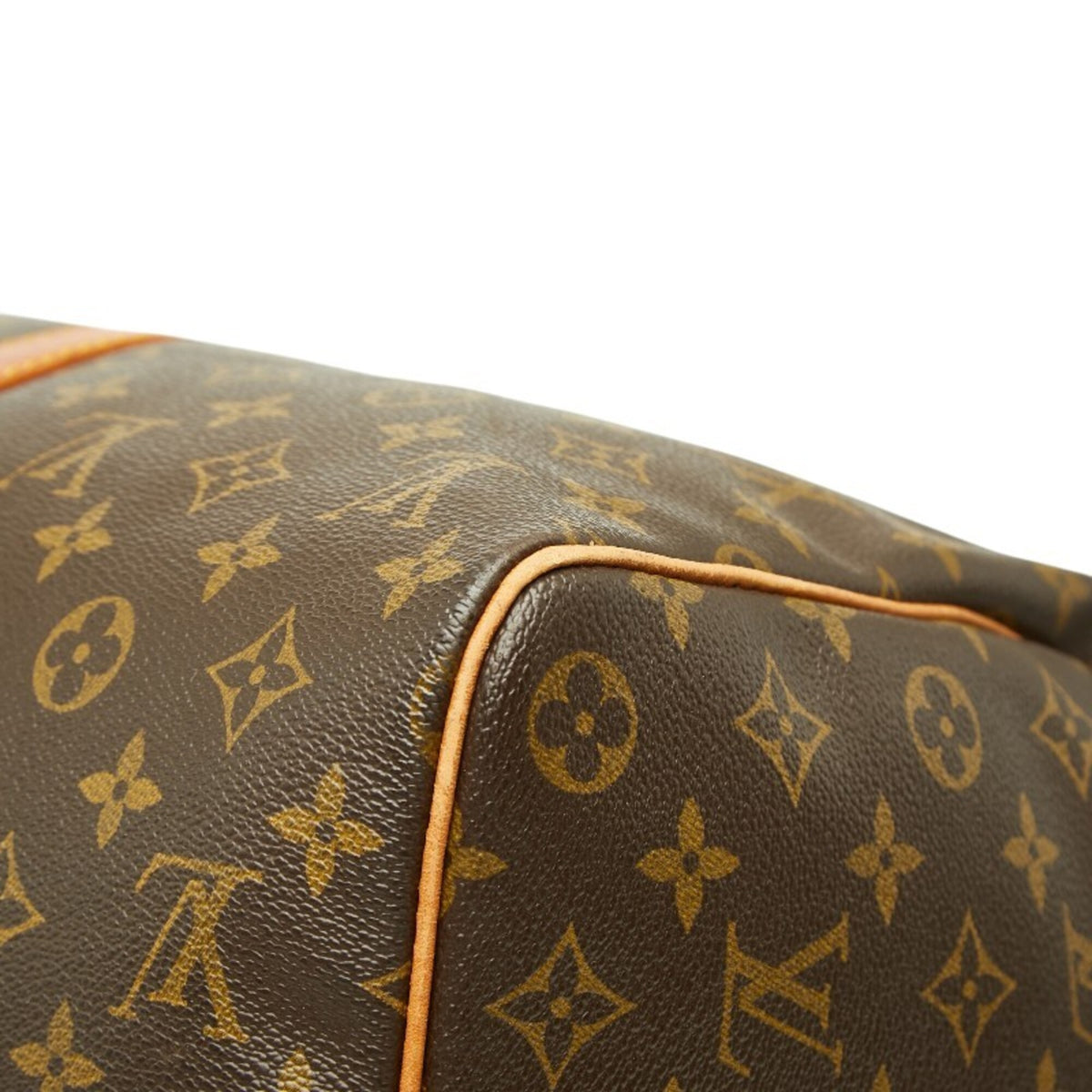 Louis Vuitton Brown Pvc Leather Boston Bag Handbag (Pre-Owned)