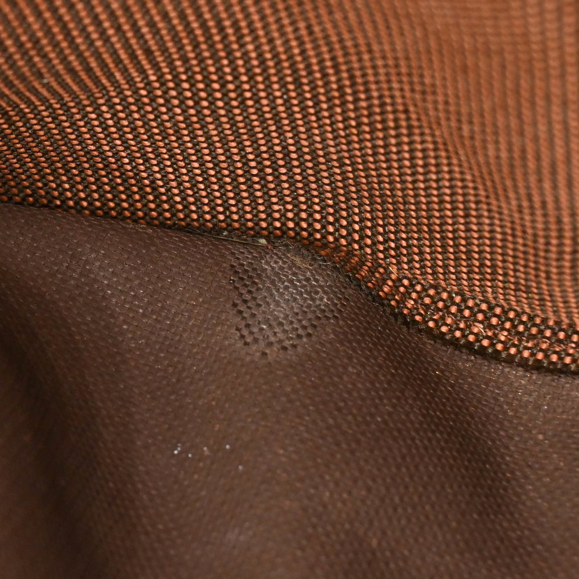 Hermes Her Line Brown Nylon Canvas Backpack (Pre-Owned)