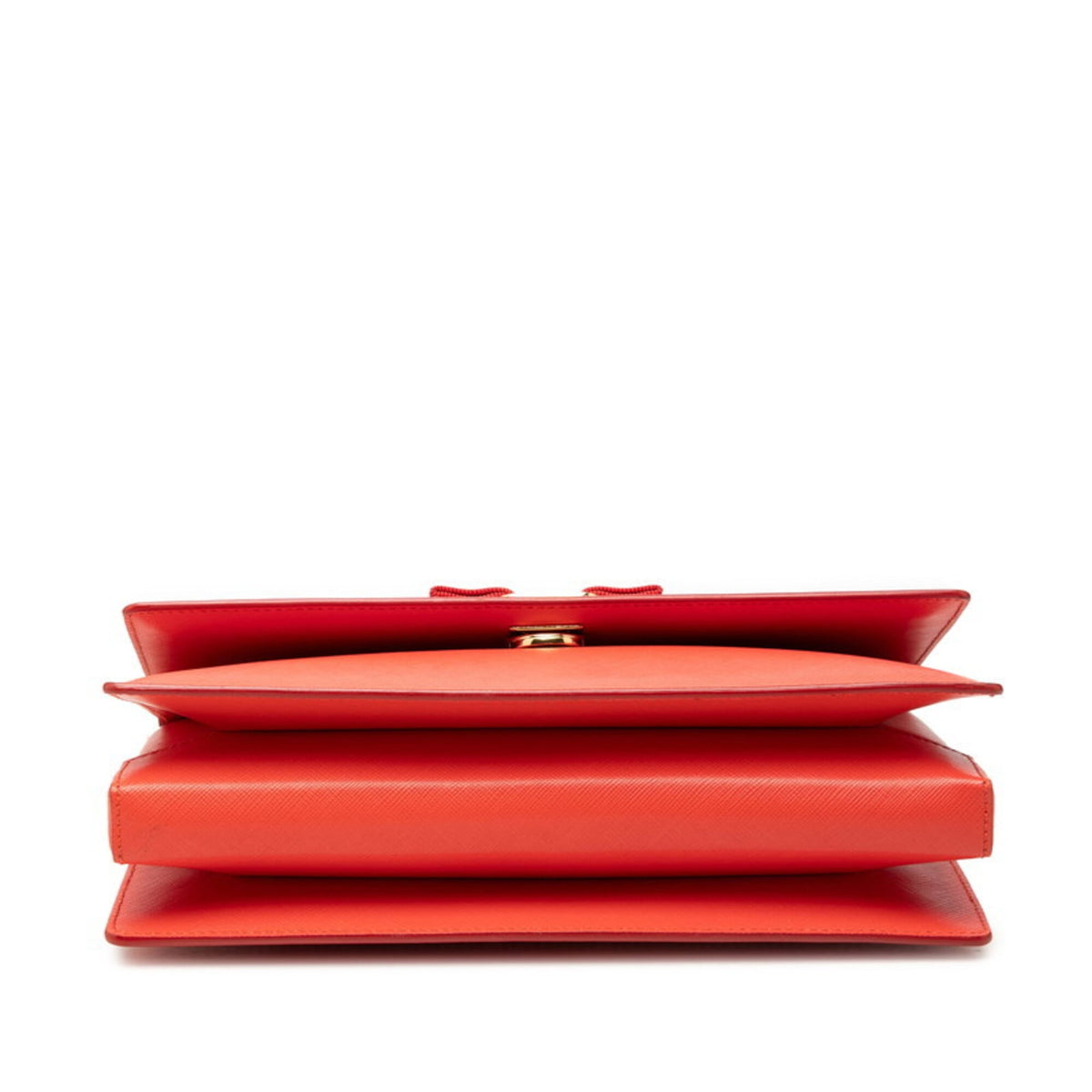 Salvatore Ferragamo Orange Leather Shoulder Bag (Pre-Owned)