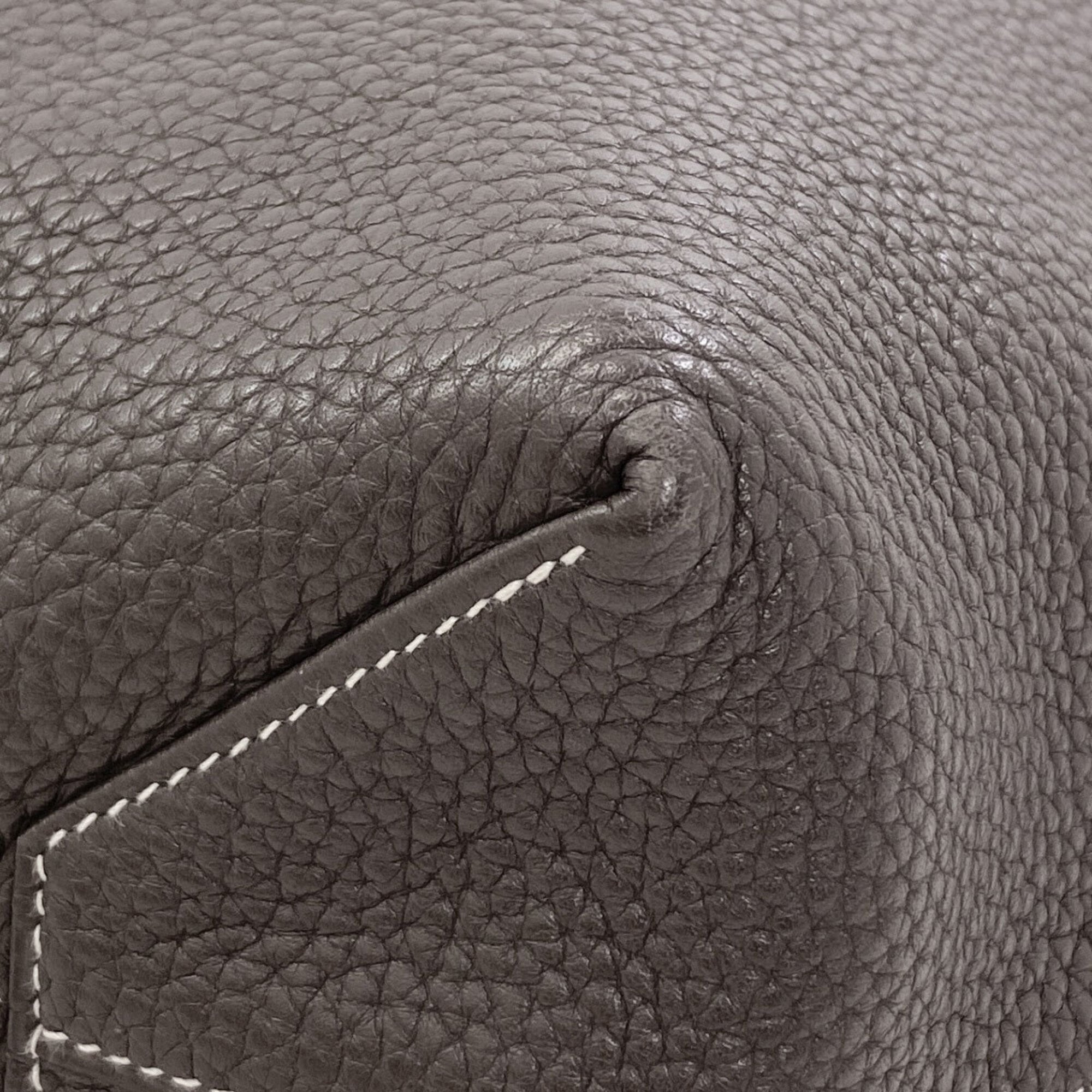 Hermes Blue Gray Leather Tote Bag (Pre-Owned)