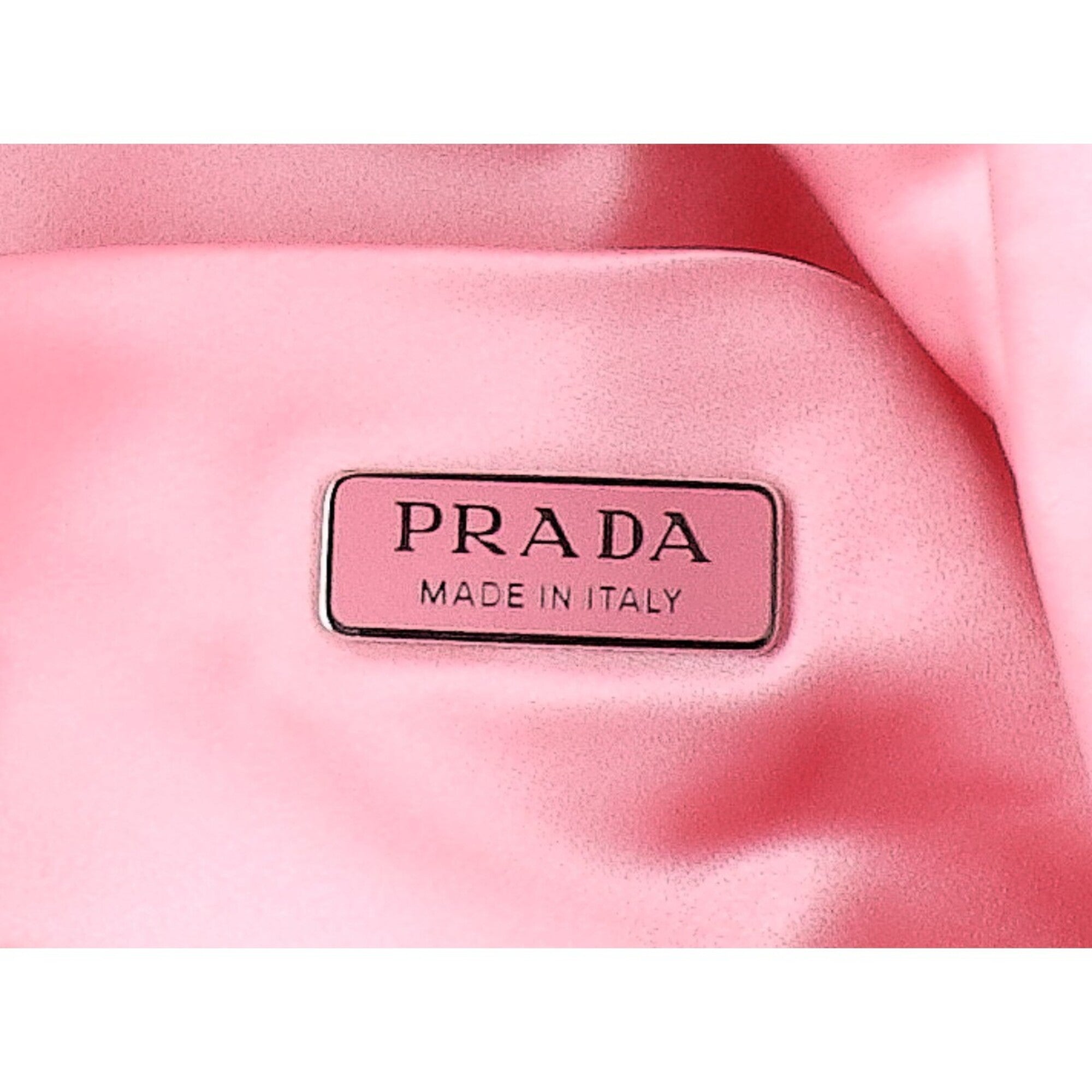 Prada Pink Silk Handbag Pouch (Pre-Owned)