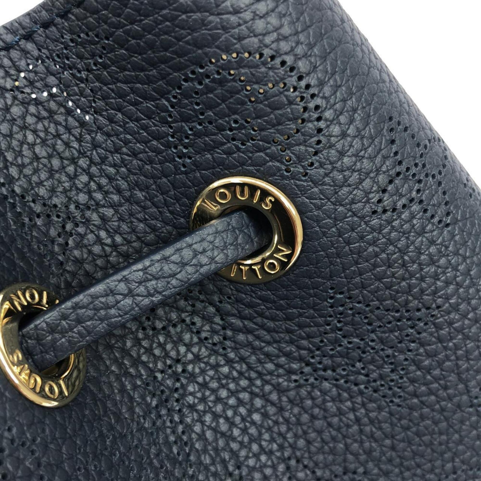 Louis Vuitton Mahina Marine Mahina Leather Shoulder Bag (Pre-Owned)