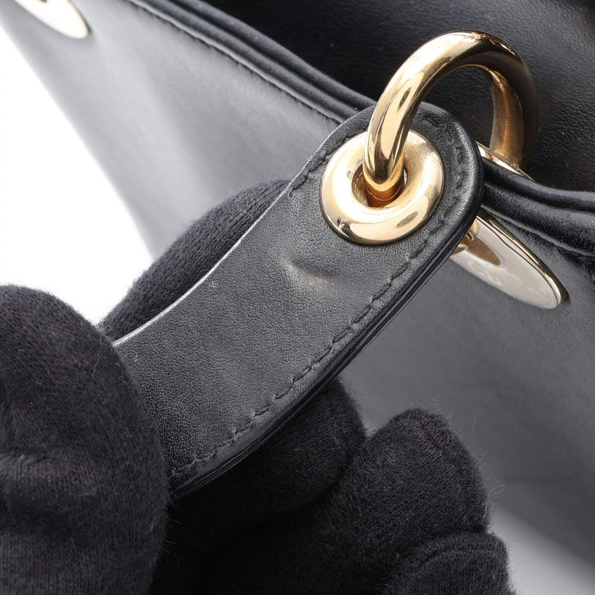 Christian Dior Black Leather Handbag (Pre-Owned)