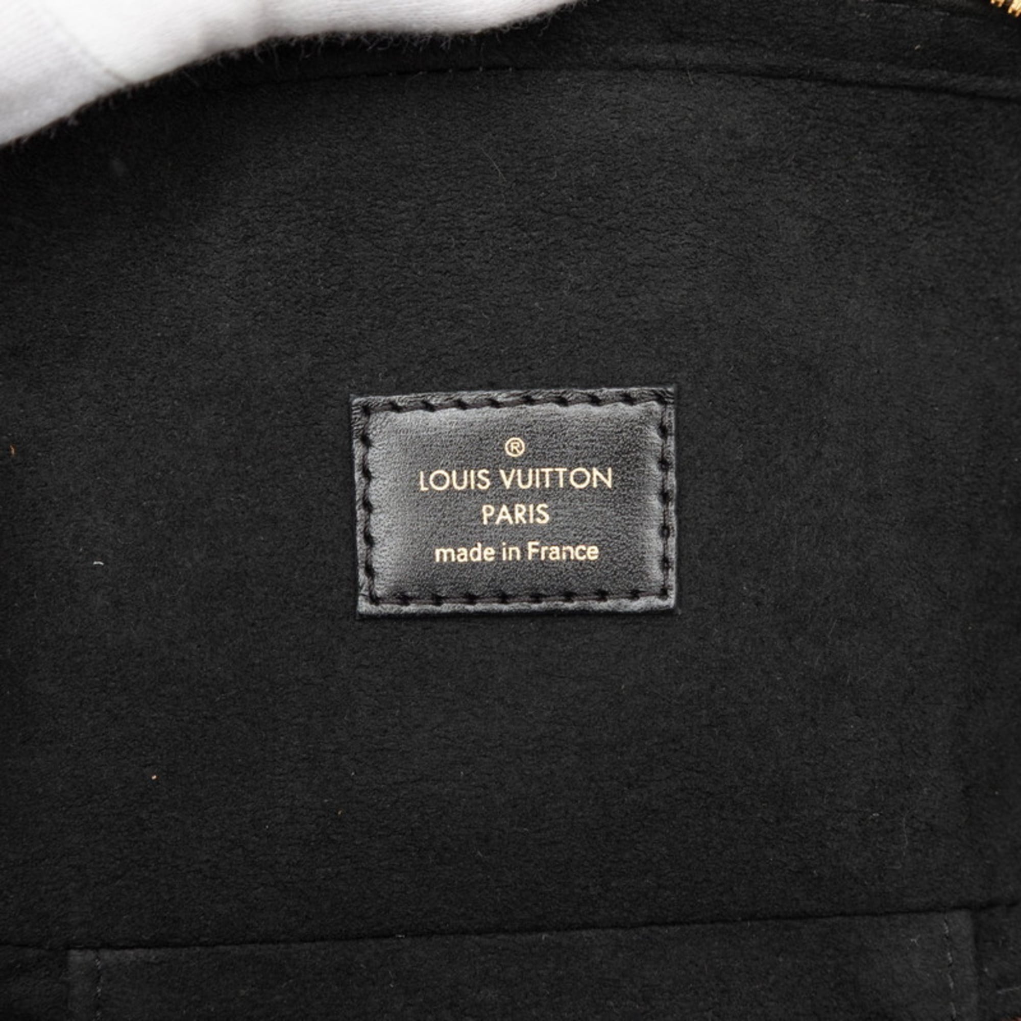 Louis Vuitton Black Brown Pvc Leather Shoulder Bag Vanity Bag (Pre-Owned)