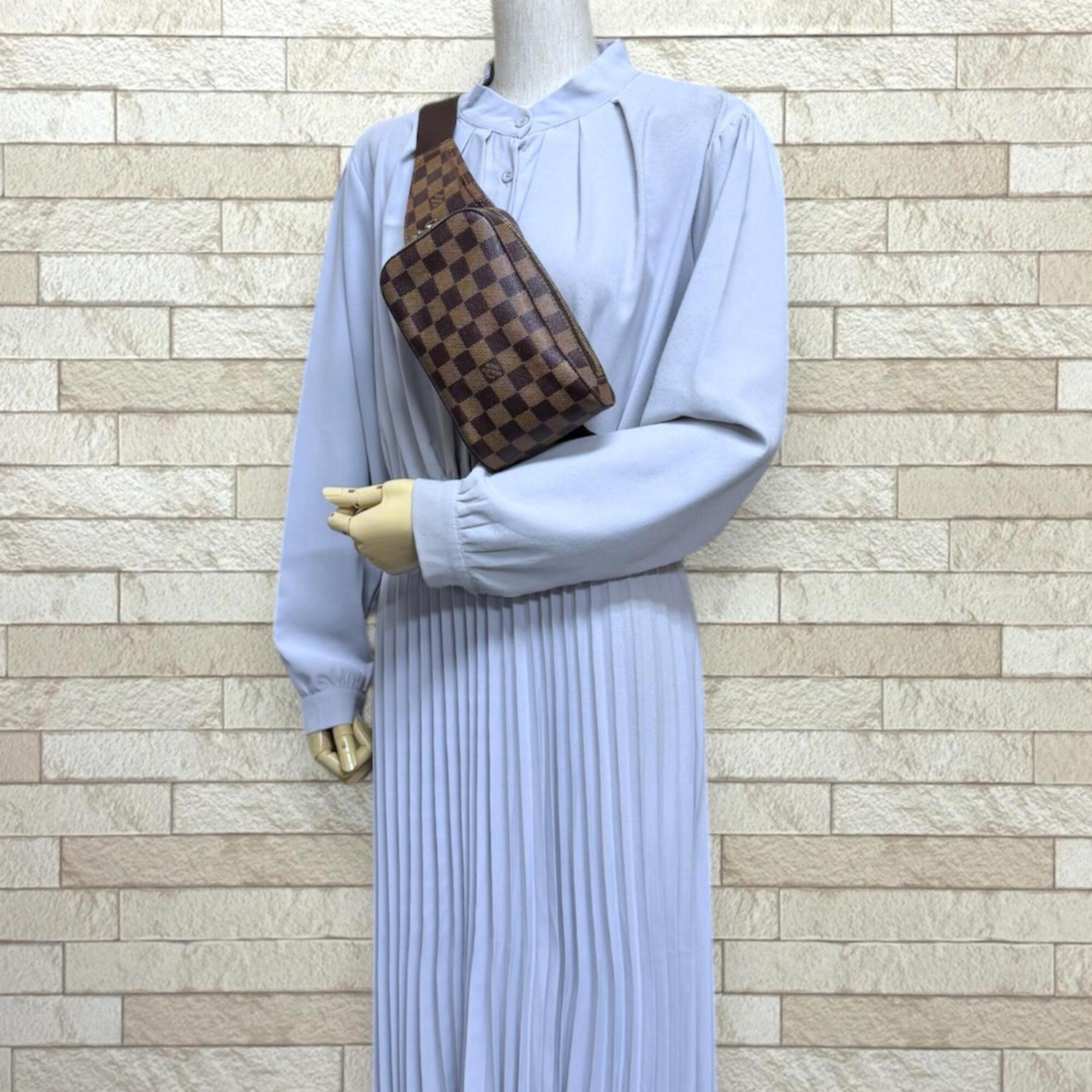 Louis Vuitton Damier Brown Damier Canvas Sling Bag (Pre-Owned)