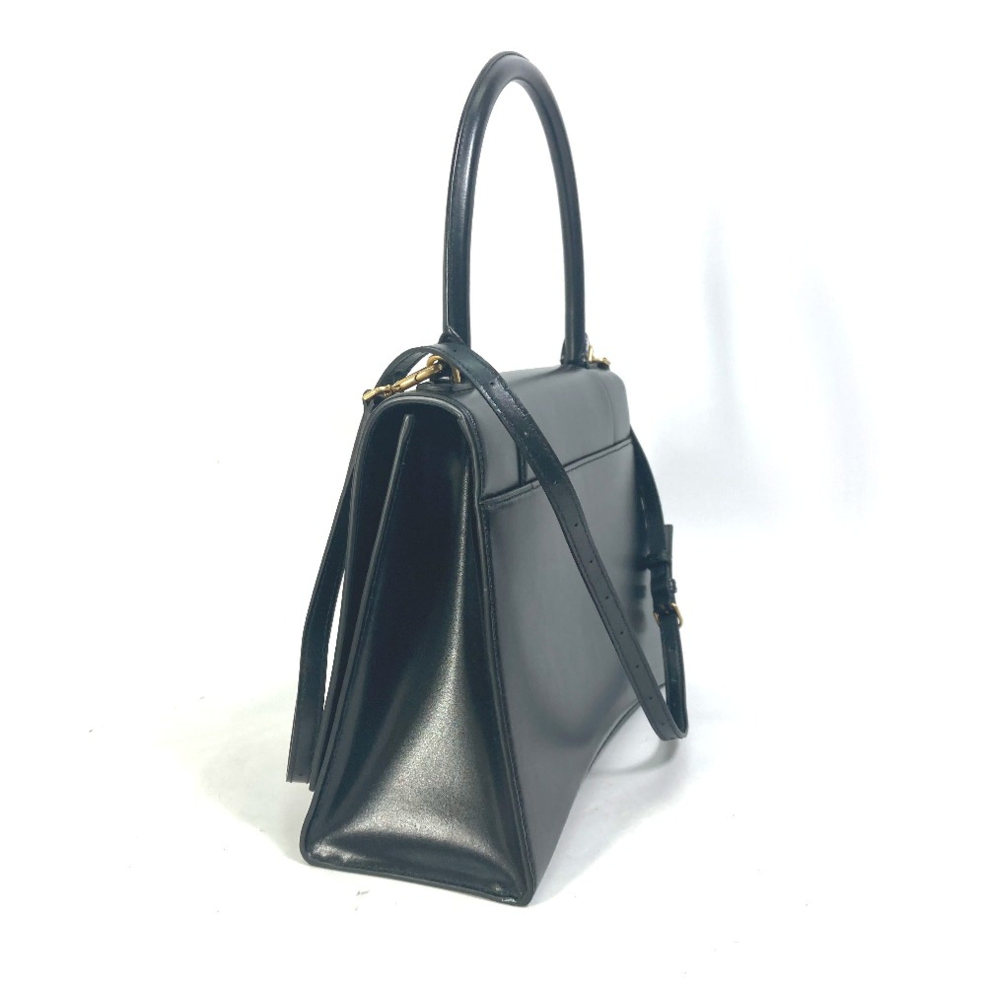 Balenciaga Black Leather Handbag (Pre-Owned)