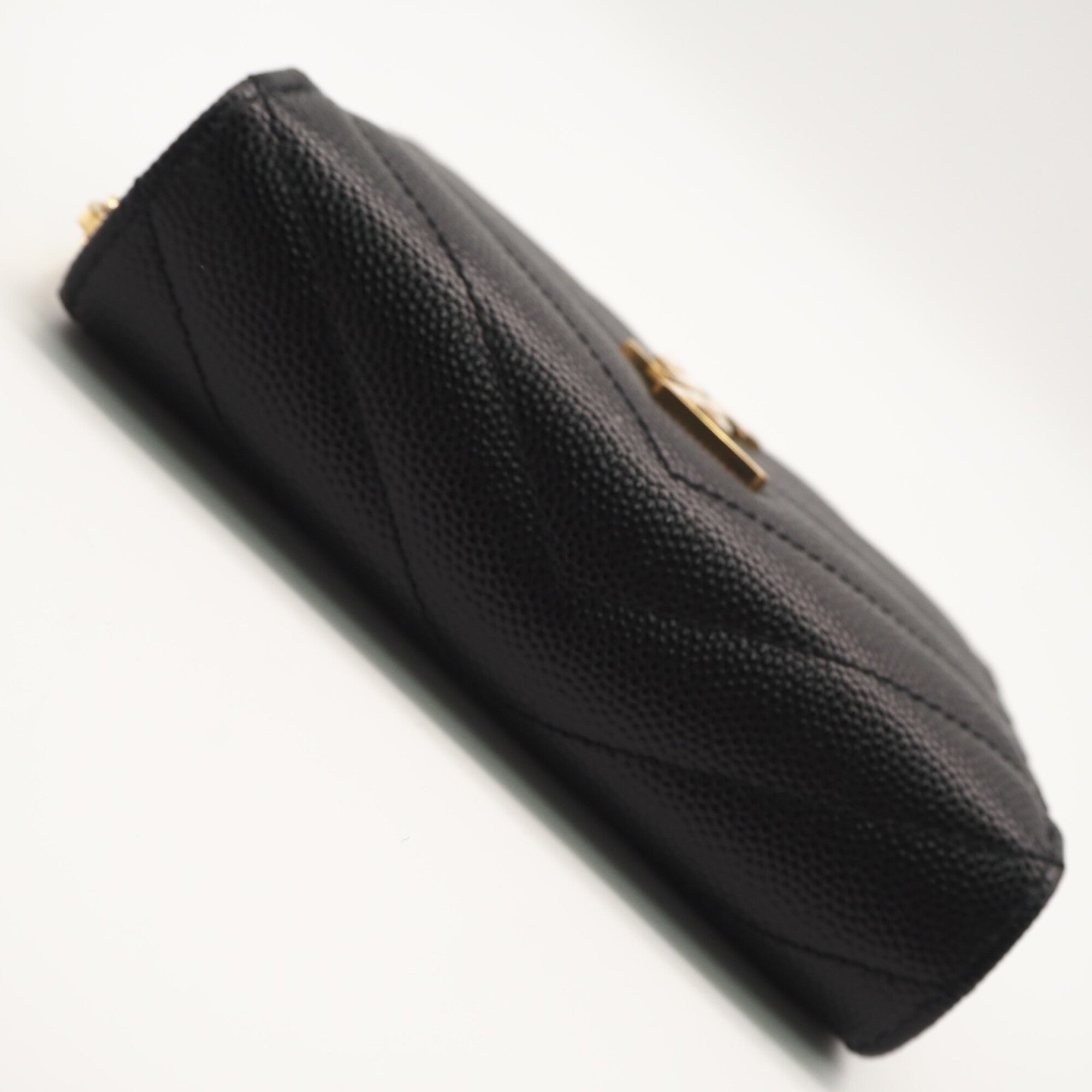 Yves Saint Laurent Black Leather Wallet (Bi-Fold) (Pre-Owned)