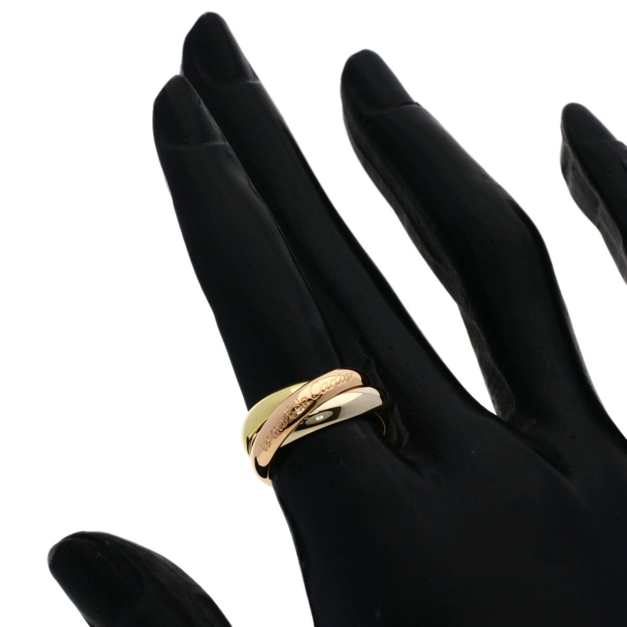 Cartier Yellow Gold (18K) White Gold (18K) Band Ring (Pre-Owned)