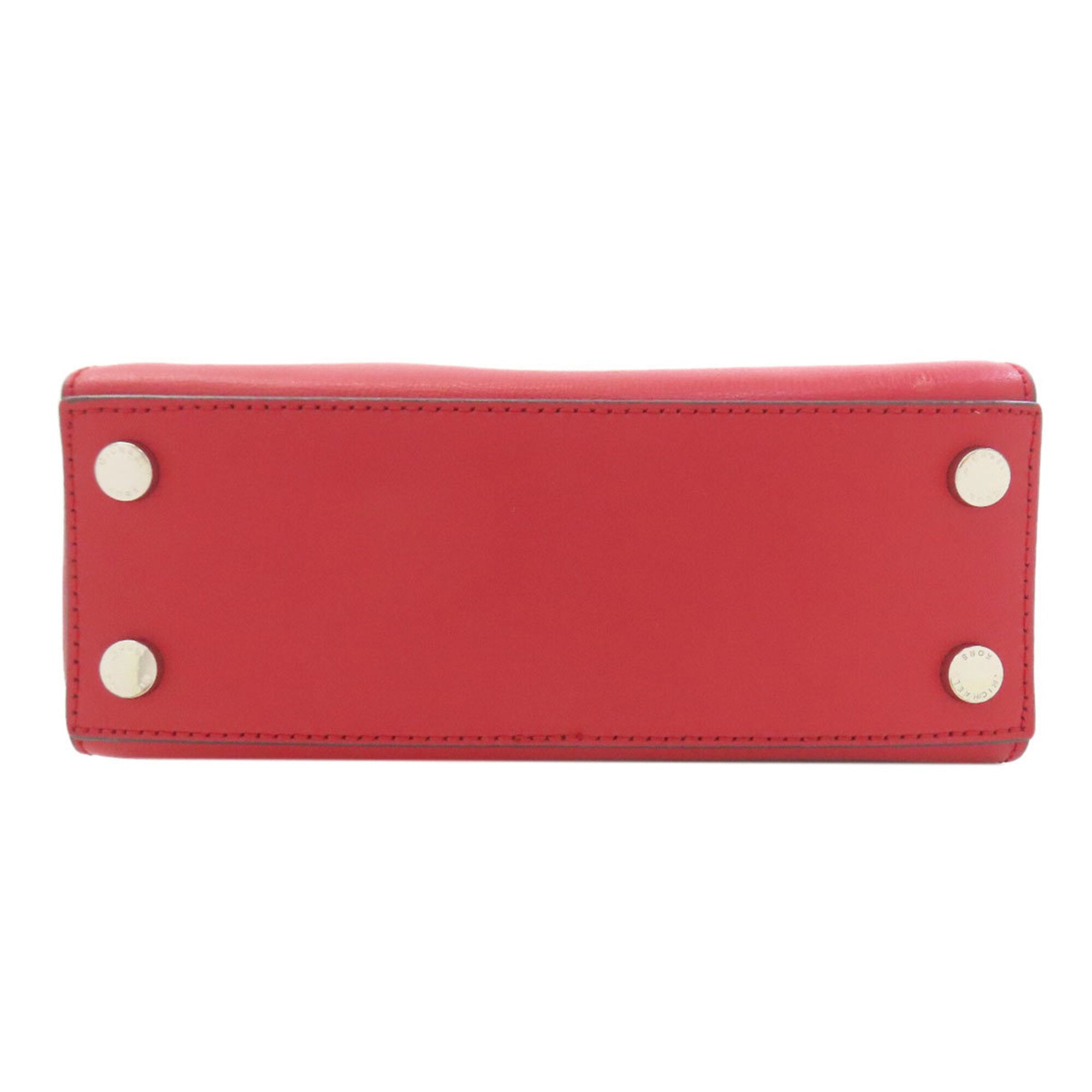 Michael Kors Red Color Leather Handbag (Pre-Owned)