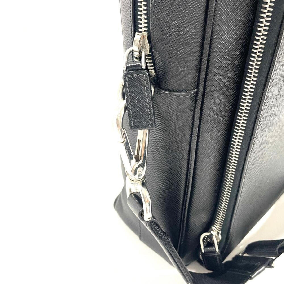 Prada Black Leather Briefcase (Pre-Owned)