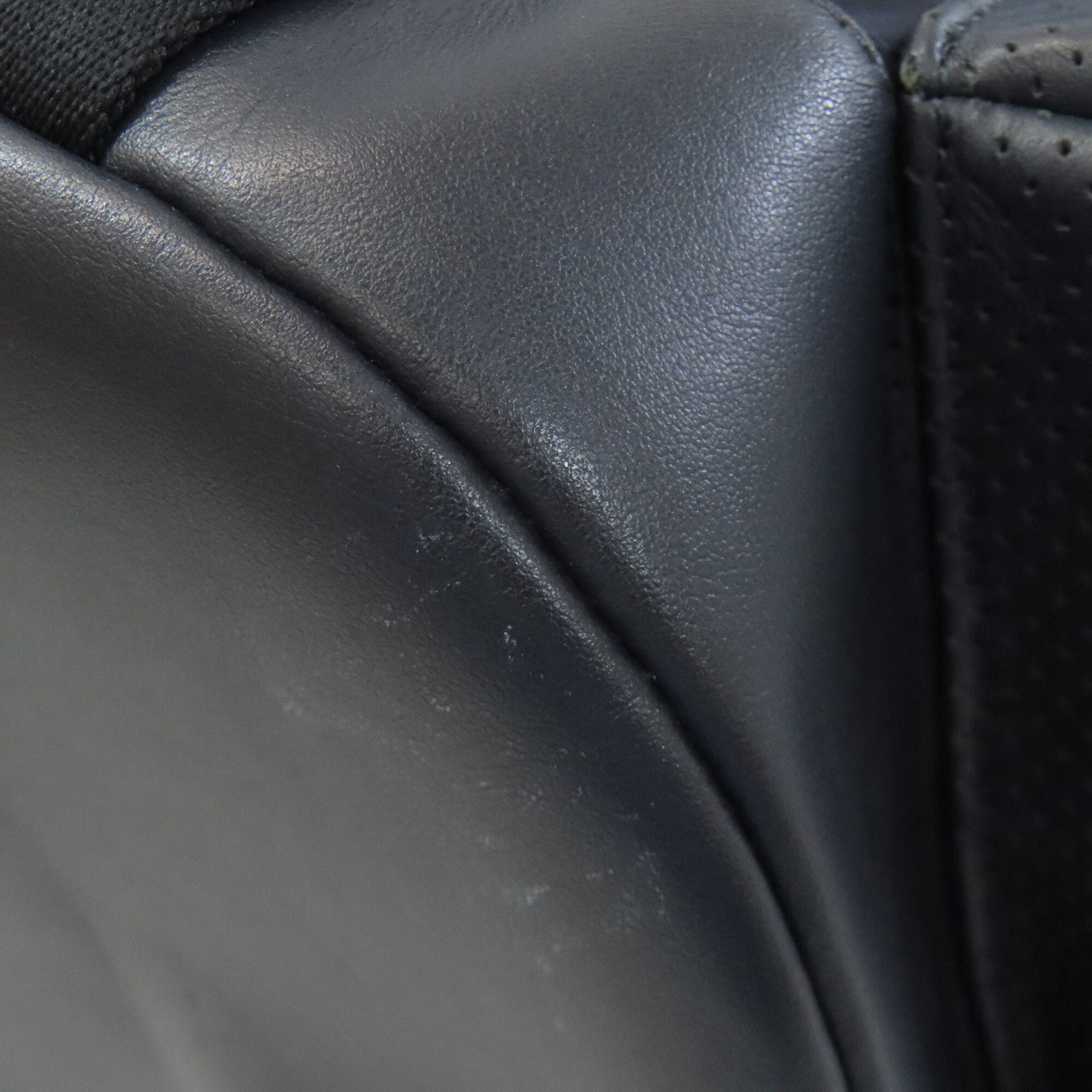 Coach Blue Navy Leather Backpack (Pre-Owned)