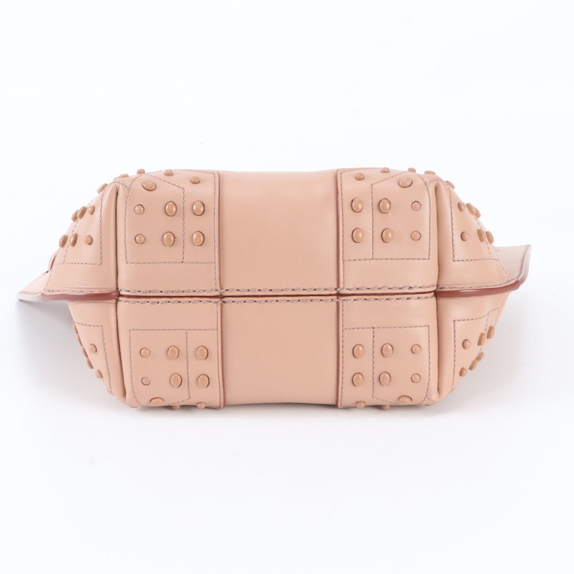Tod's Pink Leather Handbag Tote Bag (Pre-Owned)