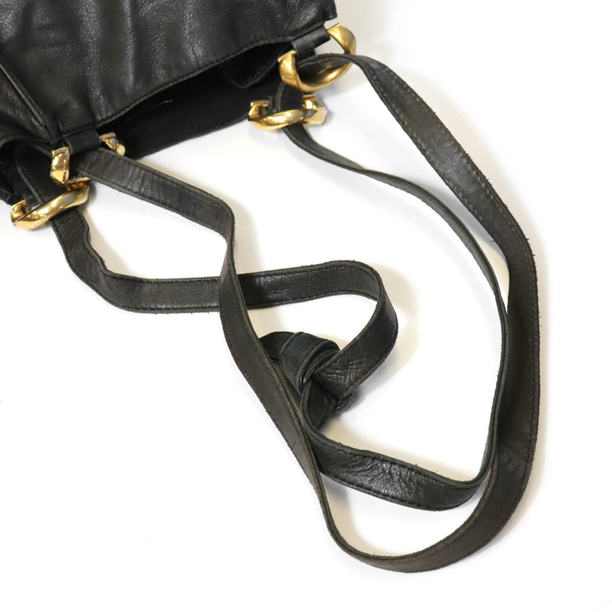 Loewe Black Leather Shoulder Bag (Pre-Owned)