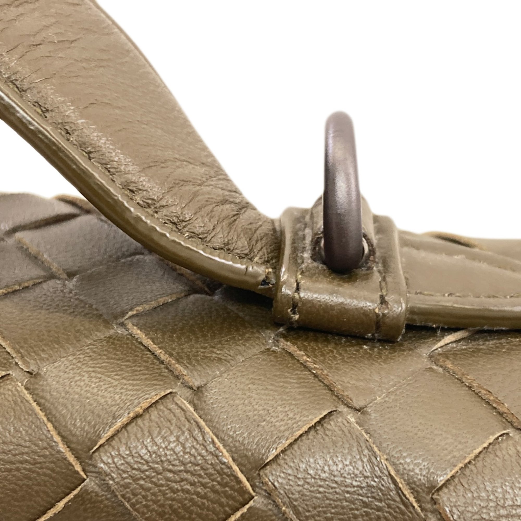 Bottega Veneta Green Leather Handbag (Pre-Owned)