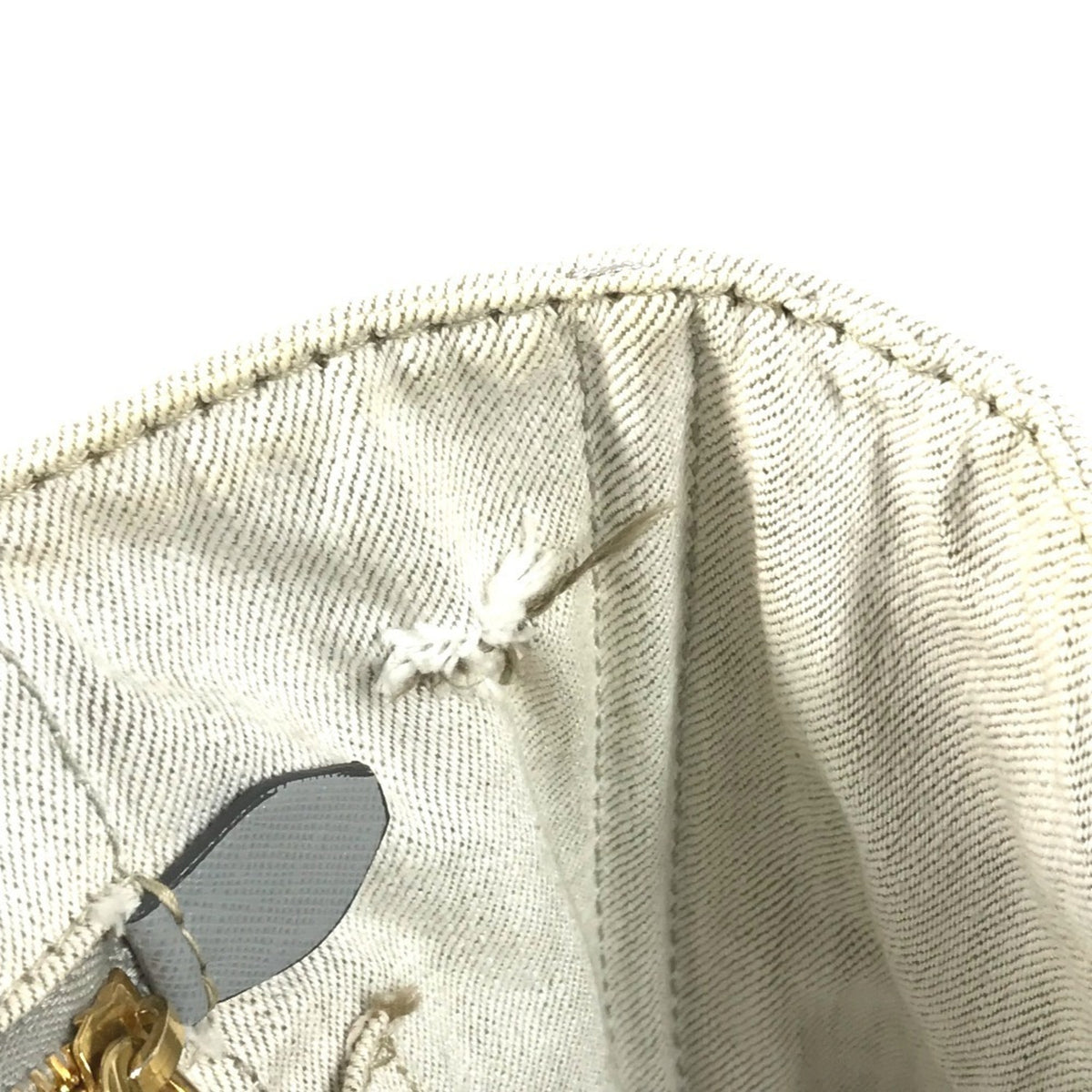 Prada White Cotton Handbag Tote Bag (Pre-Owned)