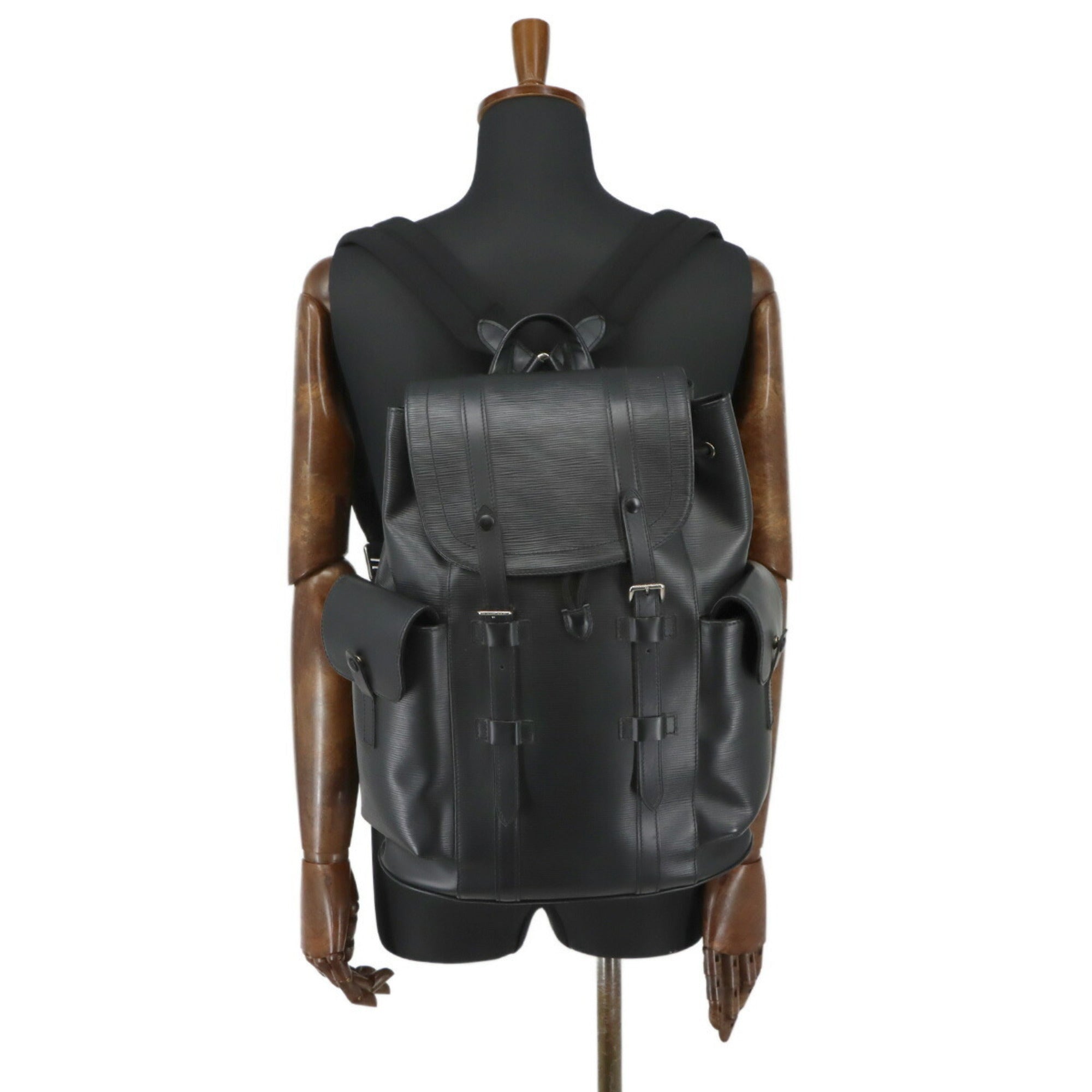 Louis Vuitton Noir Epi Leather Backpack (Pre-Owned)