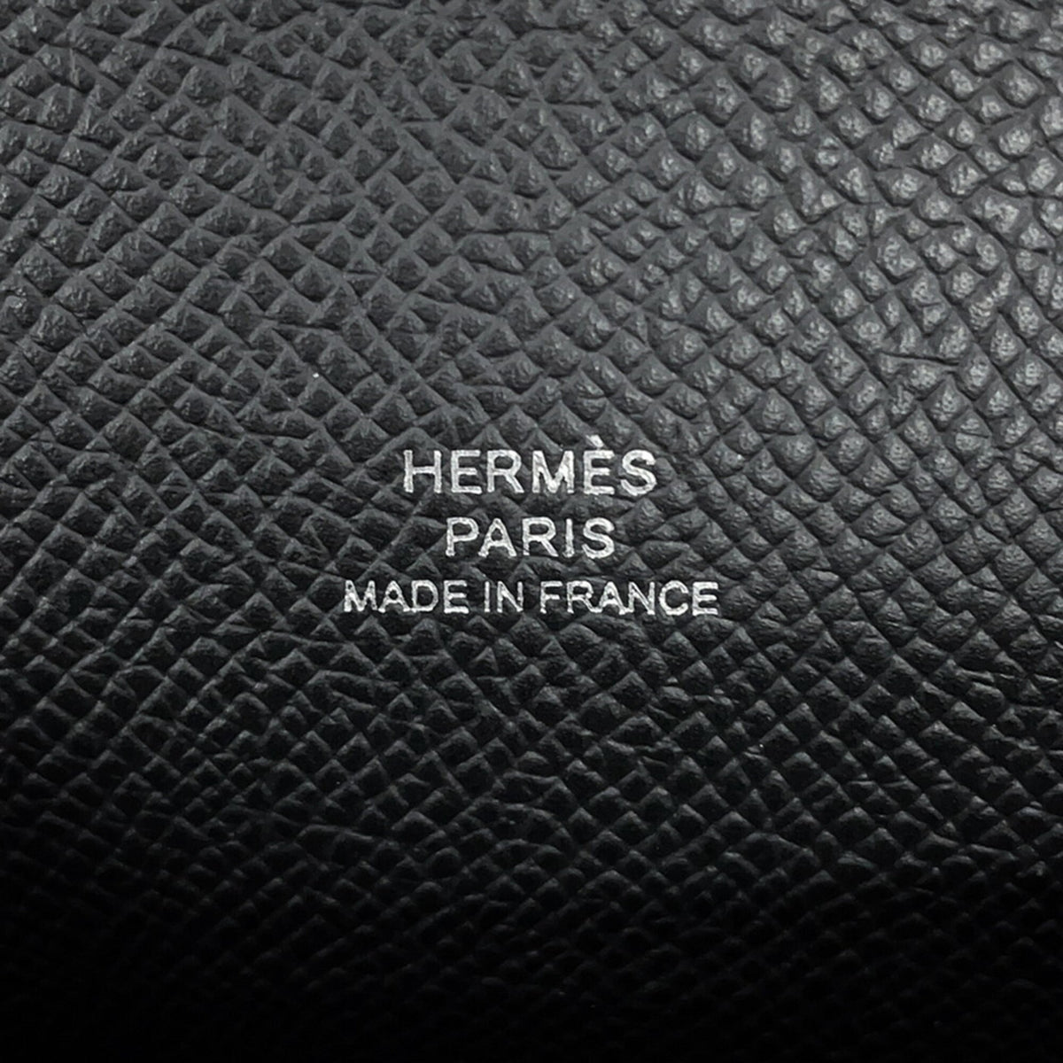 Hermes Black Epsom Leather Chain/Shoulder Wallet (Pre-Owned)