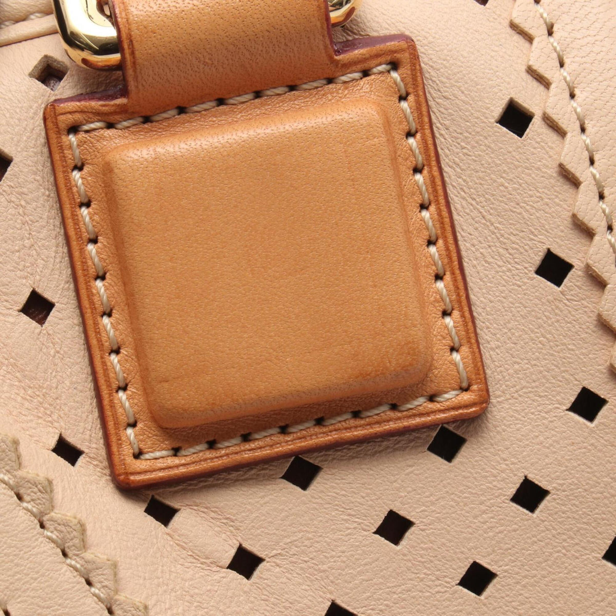 Loewe Amazona Beige Gray Multi-Color Leather Handbag (Pre-Owned)