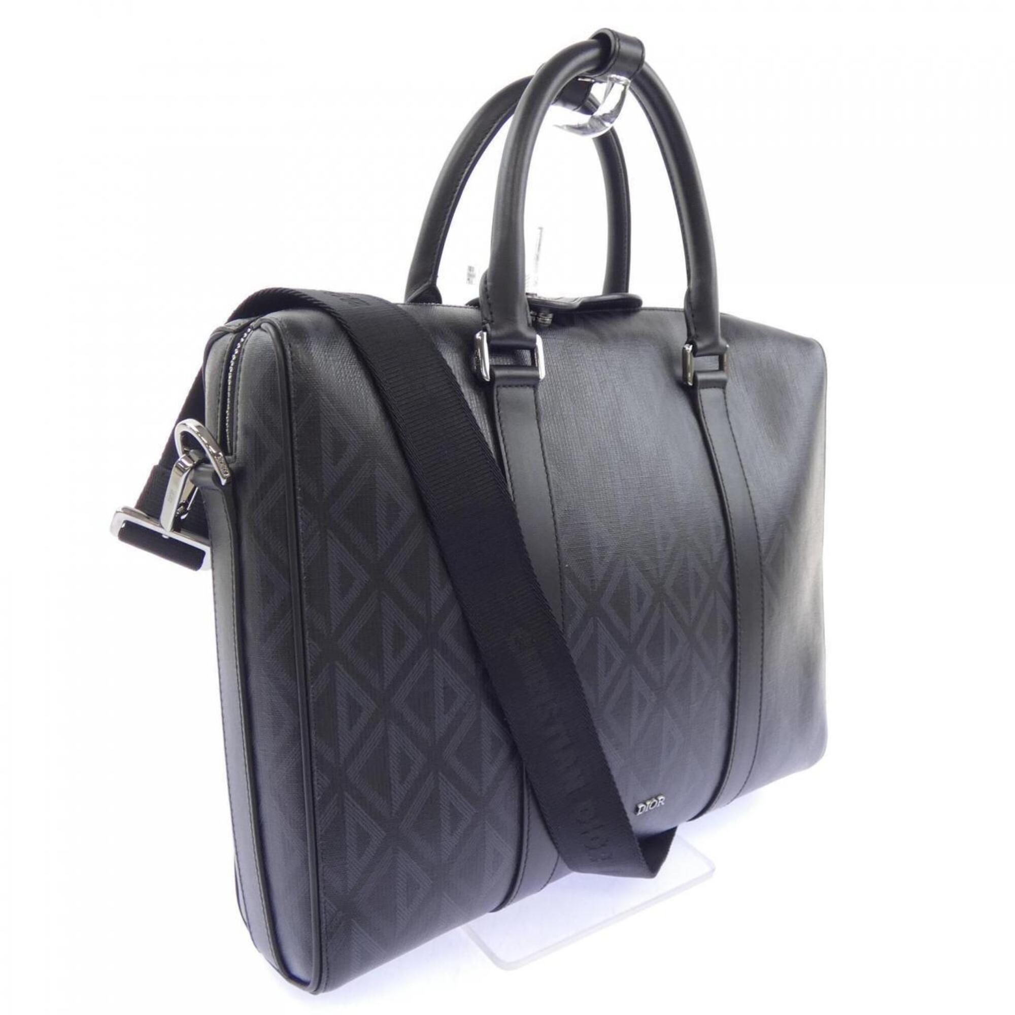 Christian Dior Black Gray Handbag (Pre-Owned)