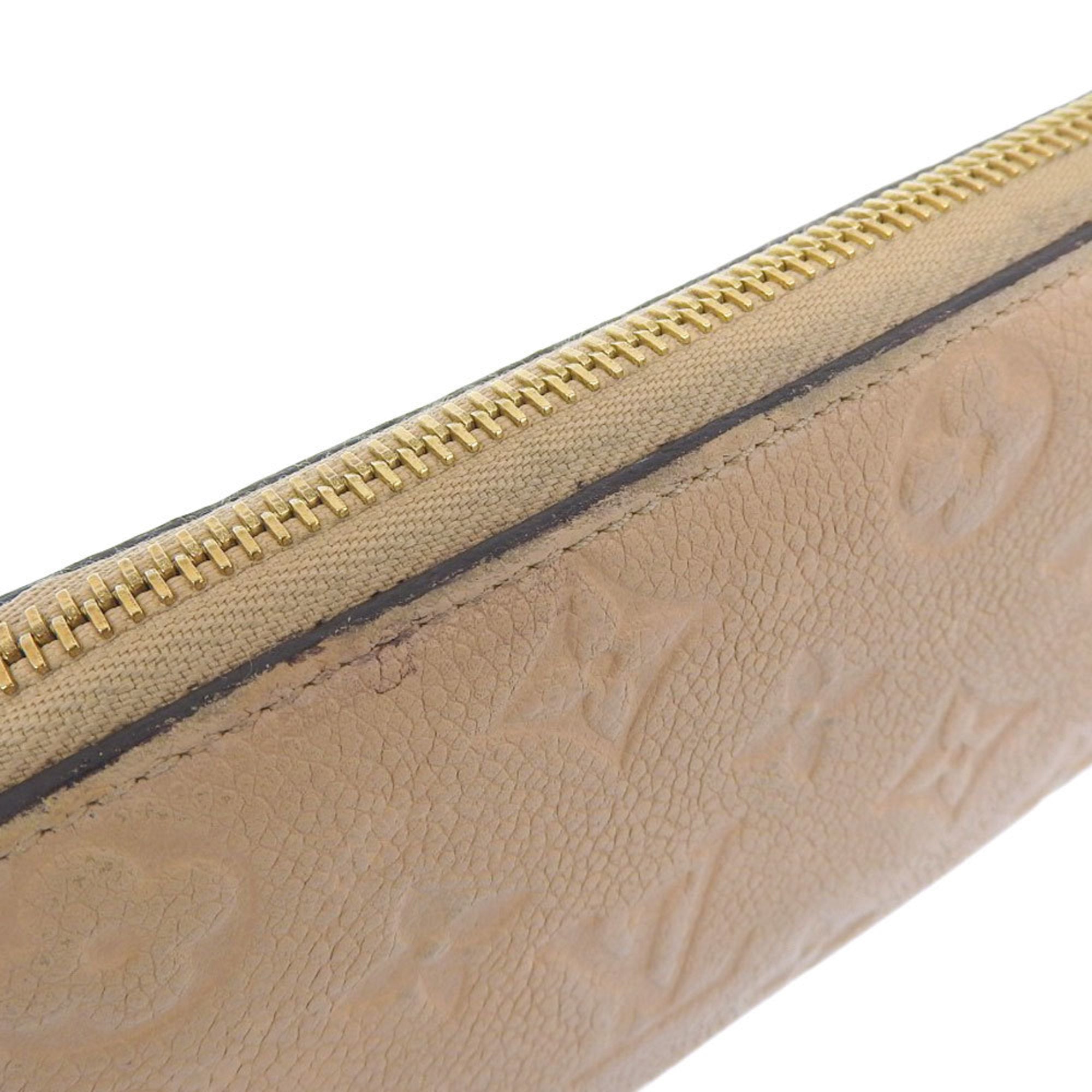 Louis Vuitton Monogram Empreinte Beige Dune Leather Long Wallet (Bi-Fold) (Pre-Owned)