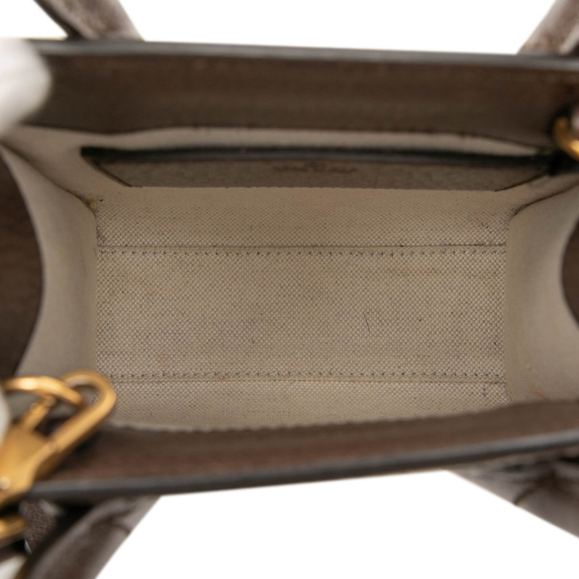 Gucci Beige Brown Pvc Leather Handbag Shoulder Bag (Pre-Owned)