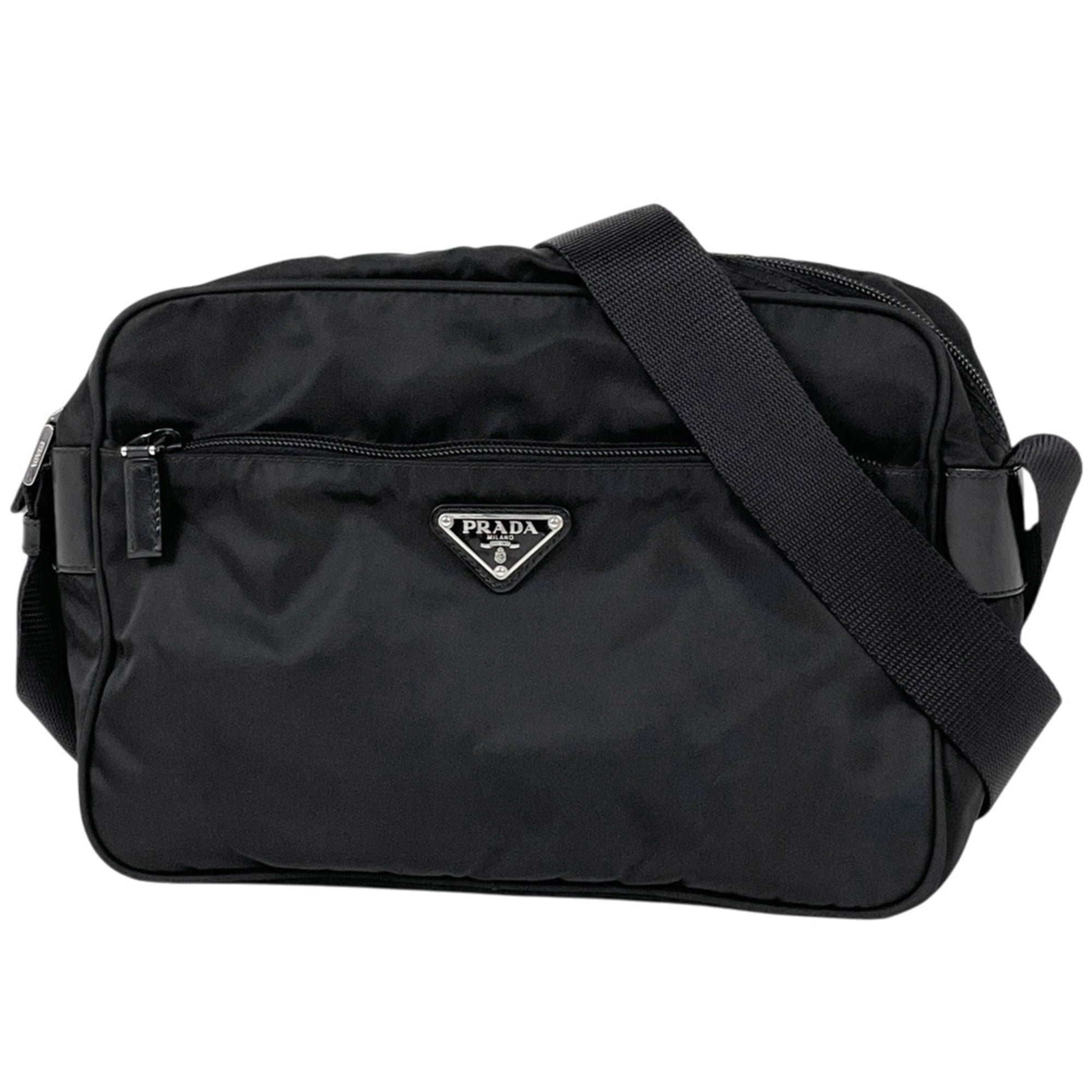 Prada Black Nylon Shoulder Bag (Pre-Owned)