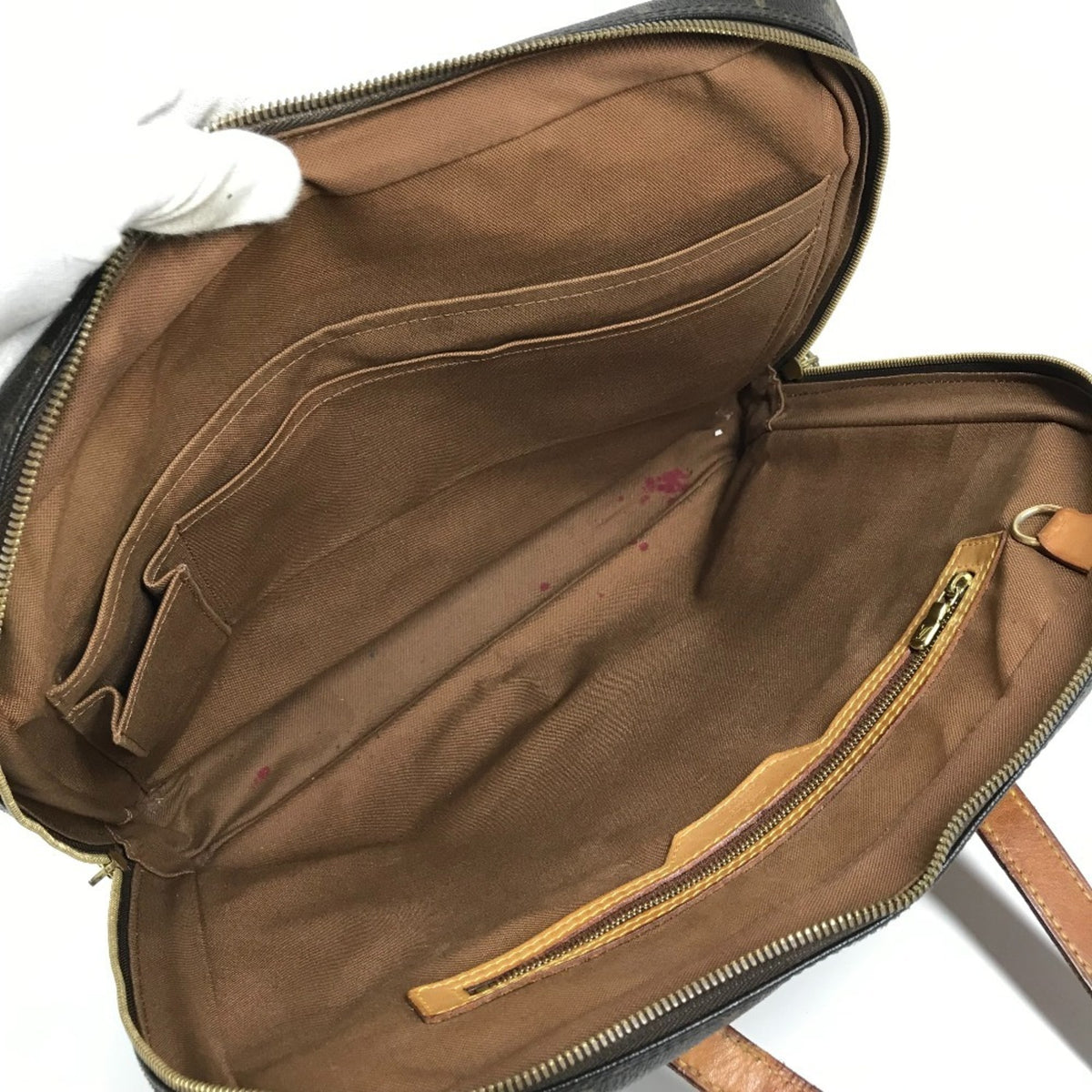 Louis Vuitton Brown Monogram Handbag Tote Bag (Pre-Owned)