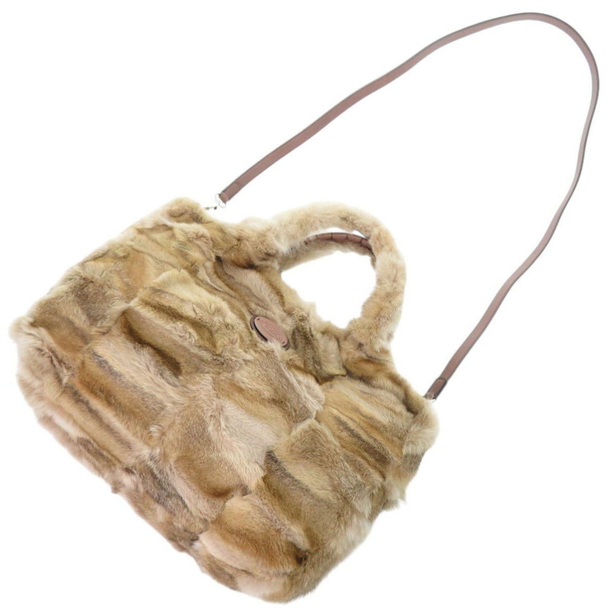 Tod's Brown Fur Leather Handbag (Pre-Owned)
