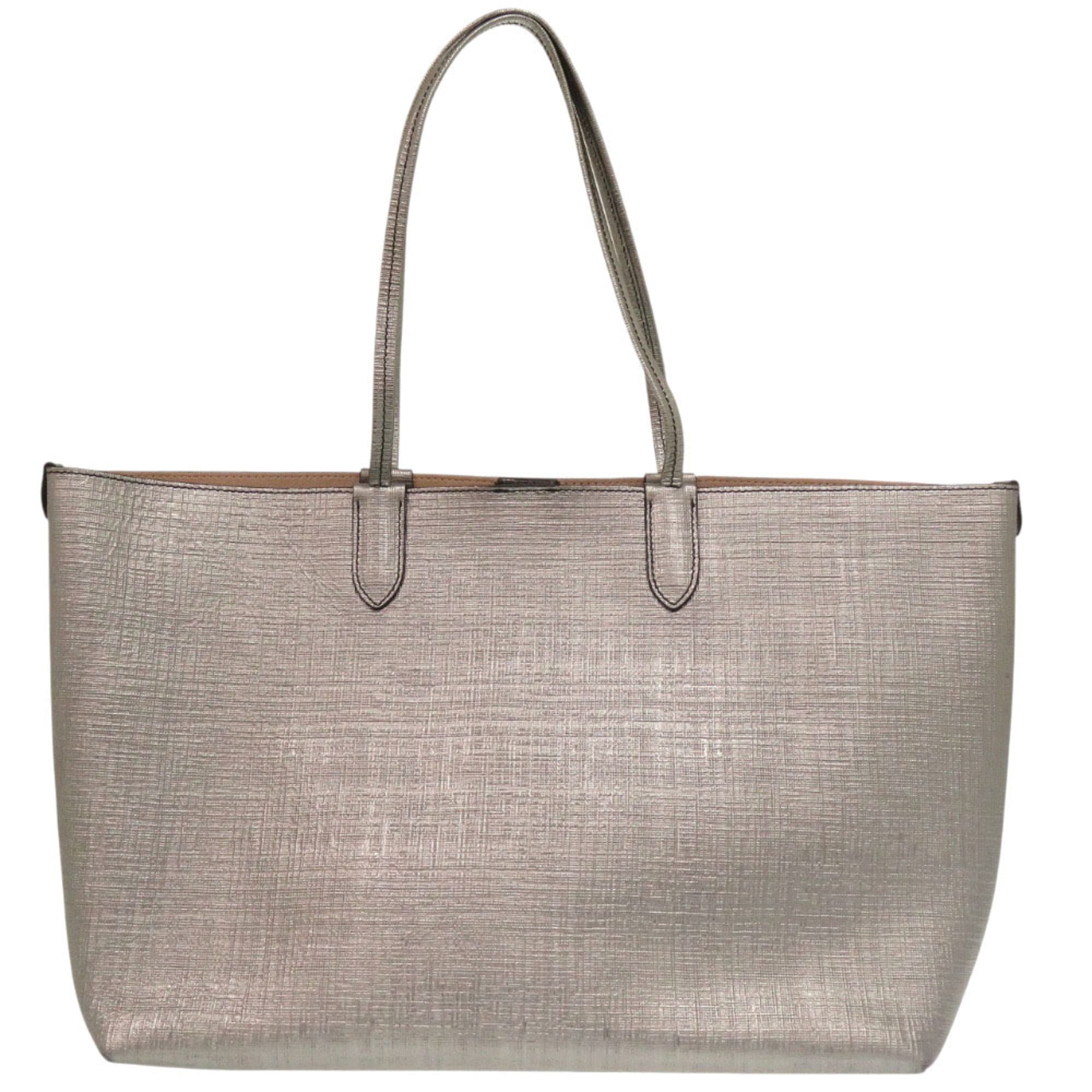Alexander Mcqueen Silver Pouch Tote Bag (Pre-Owned)