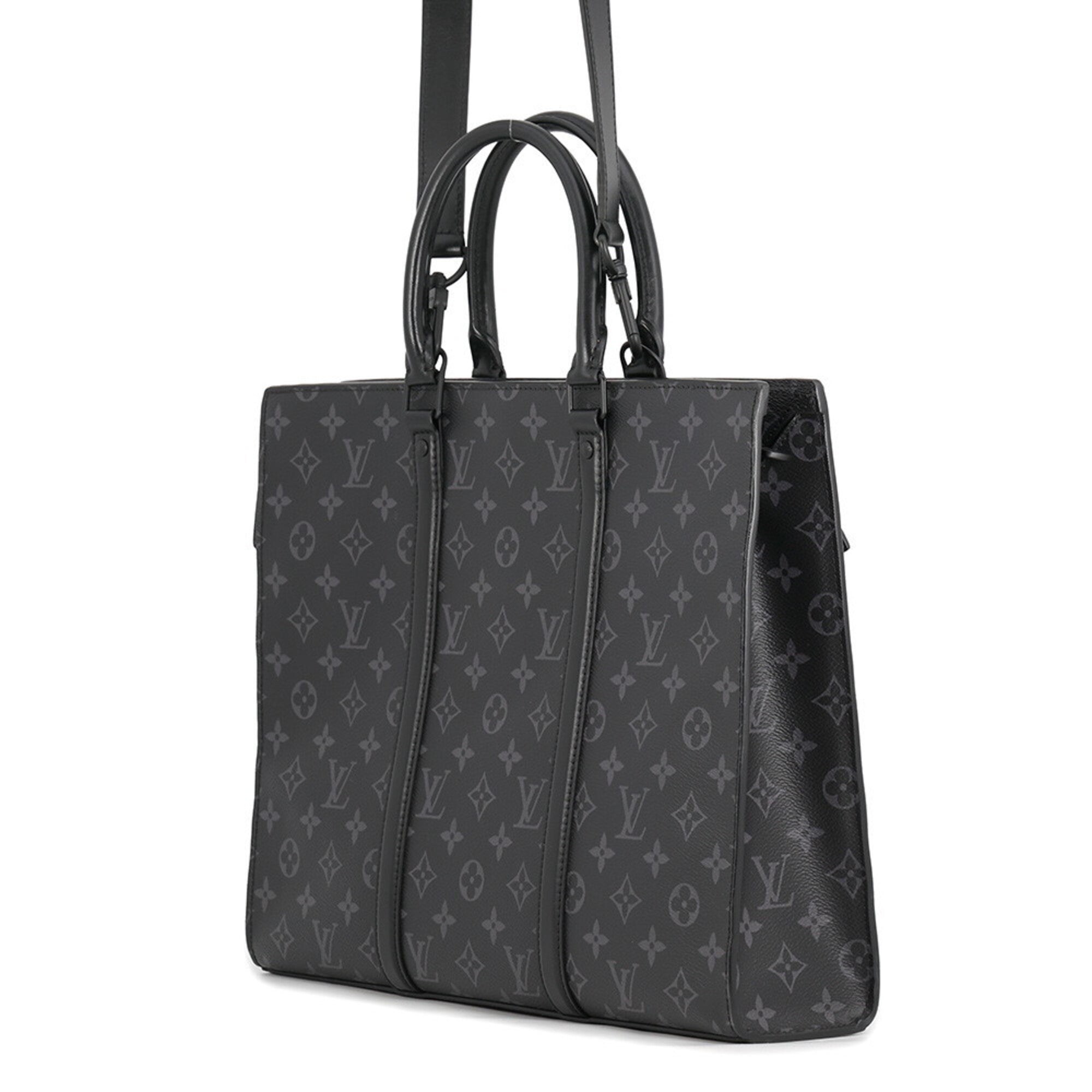 Louis Vuitton Monogram Eclipse Black Noir Monogram Eclipse Handbag Tote Bag (Pre-Owned)