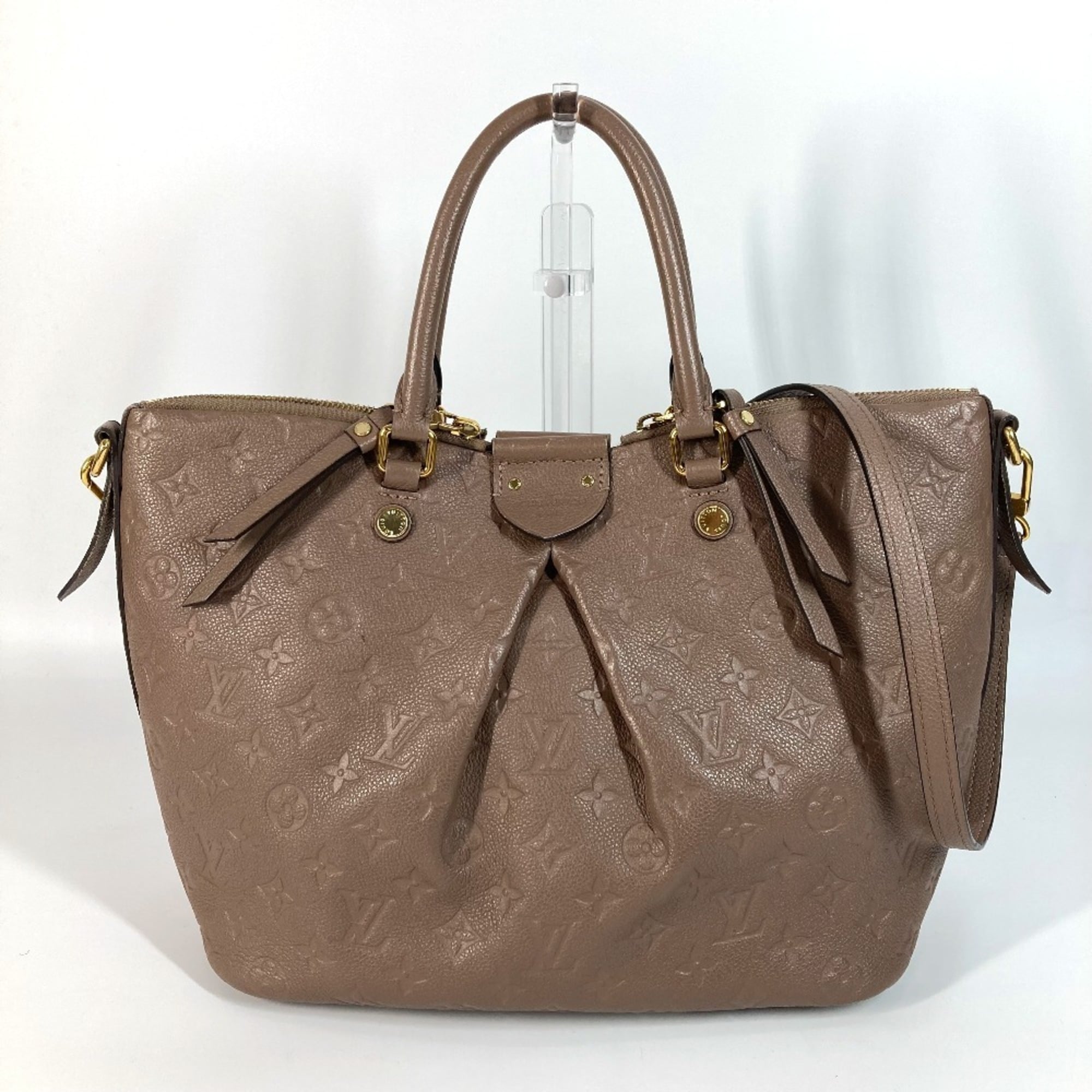 Louis Vuitton Monogram Empreinte Beige Monogram Empreinte Handbag Shoulder Bag (Pre-Owned)