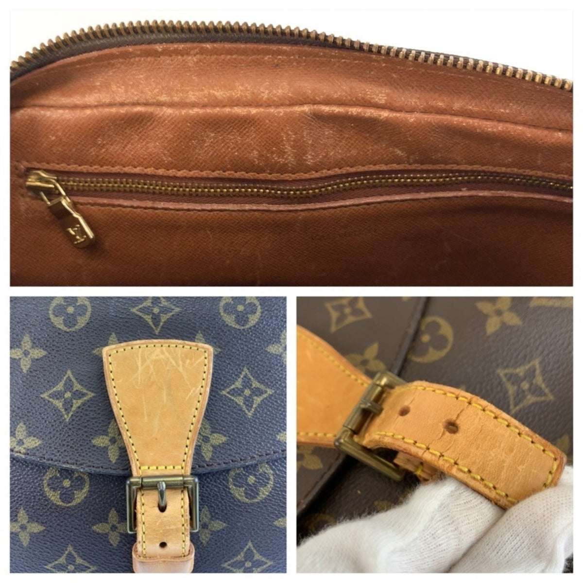 Louis Vuitton Monogram Brown Pvc Leather Messenger Bag Shoulder Bag (Pre-Owned)