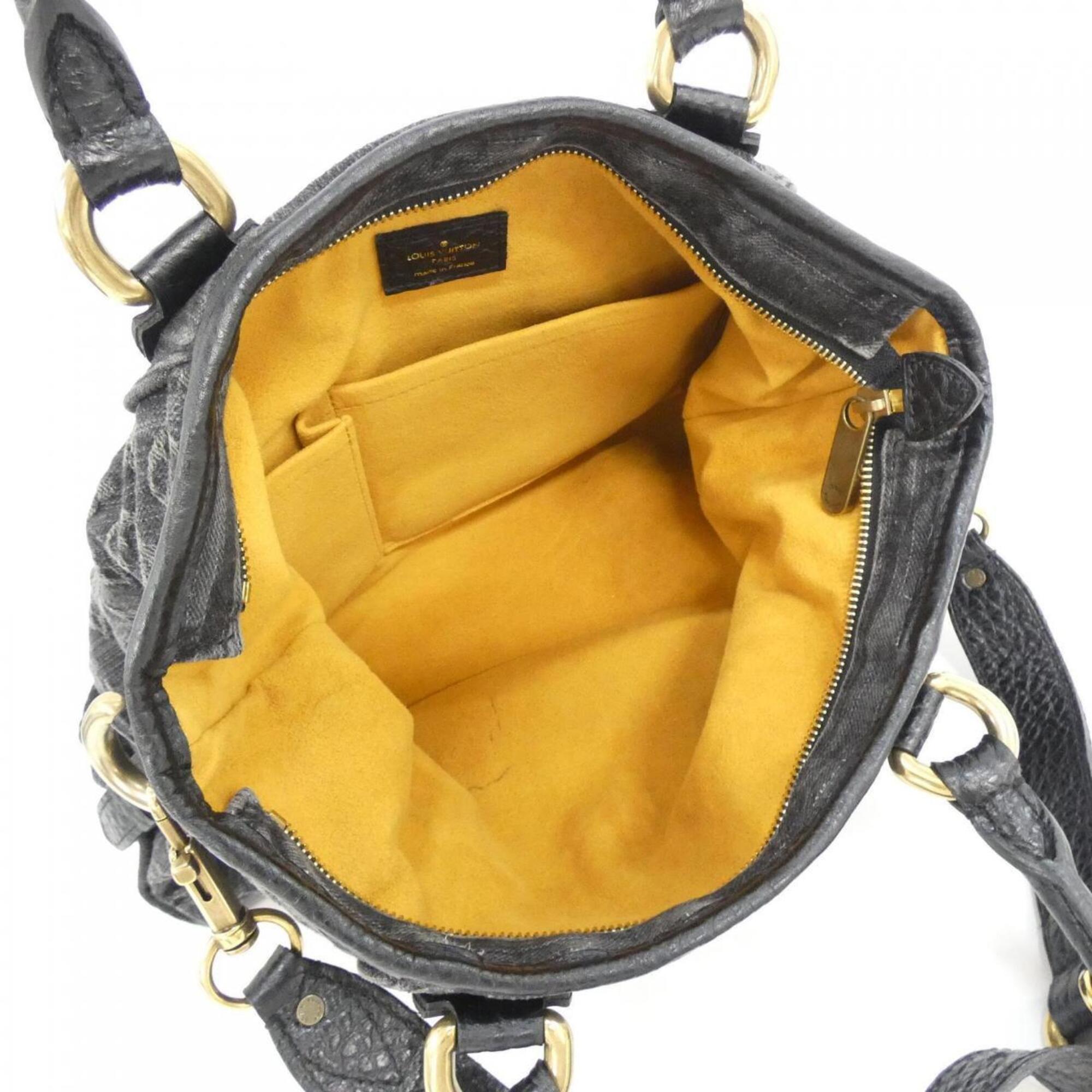 Louis Vuitton Monogram Denim Black Monogram Denim Handbag (Pre-Owned)