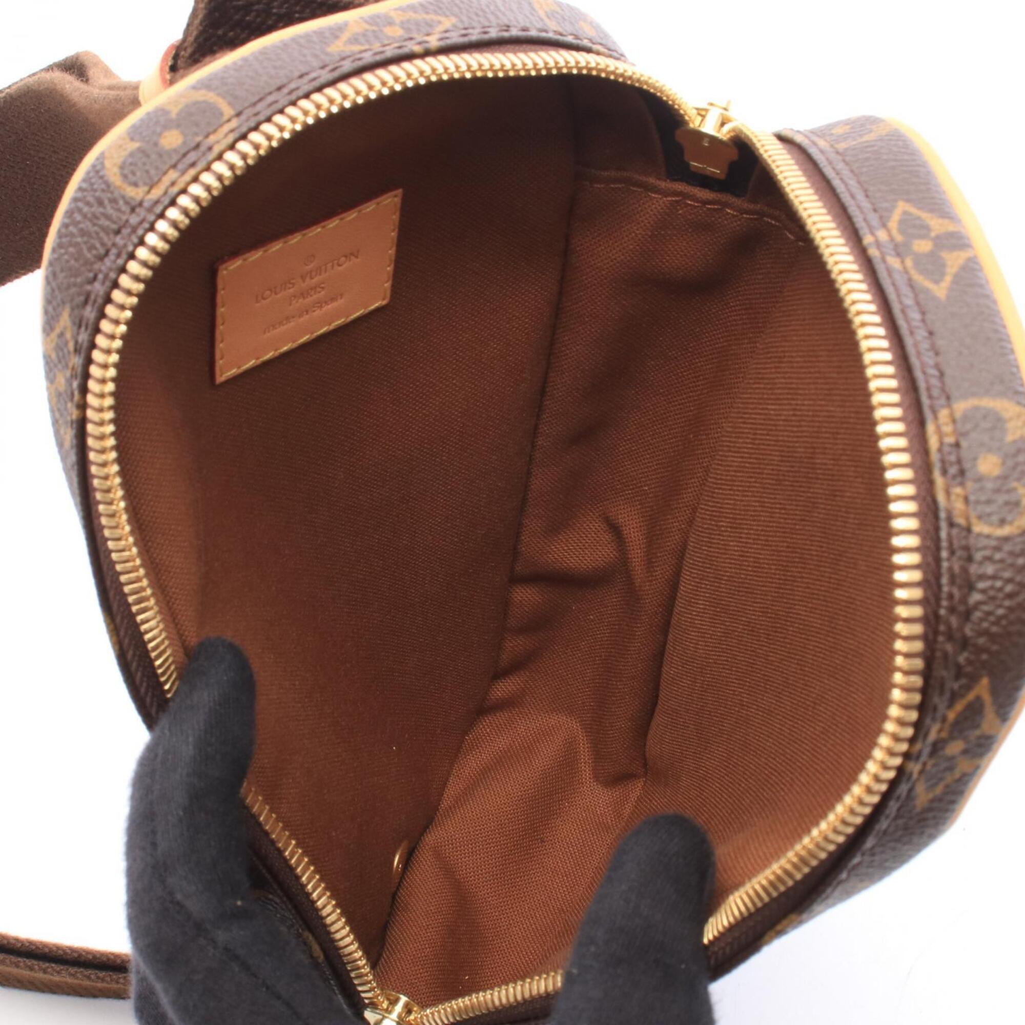 Louis Vuitton Brown Monogram Coated Canvas Leather Monogram Fanny Pack Handbag (Pre-Owned)