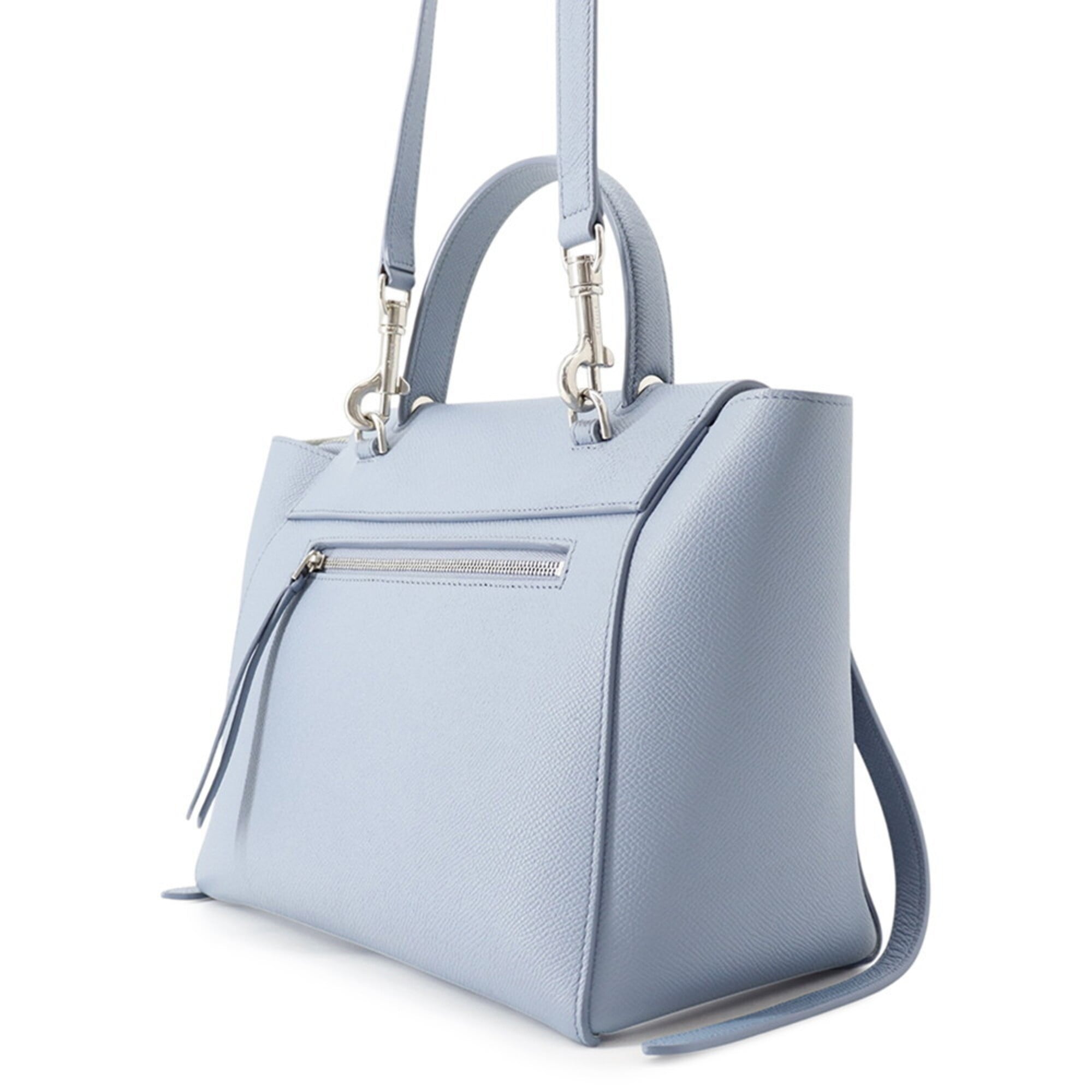 Celine Blue Leather Handbag Shoulder Bag (Pre-Owned)