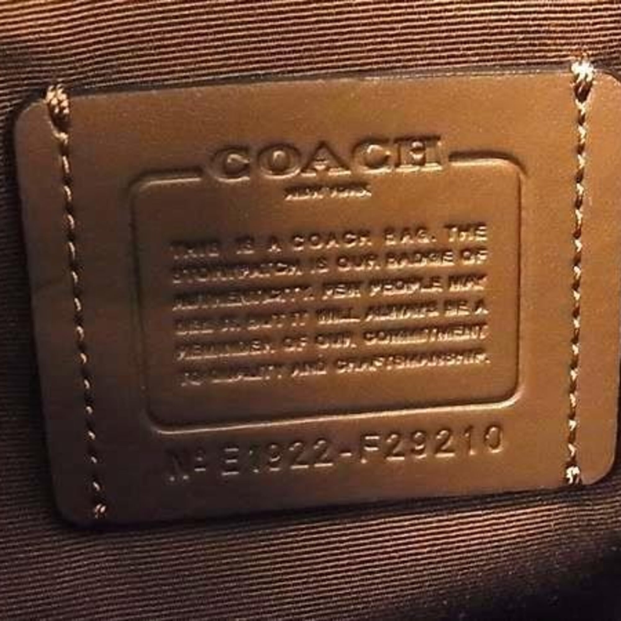 Coach Brown Pvc Leather Shoulder Bag (Pre-Owned)